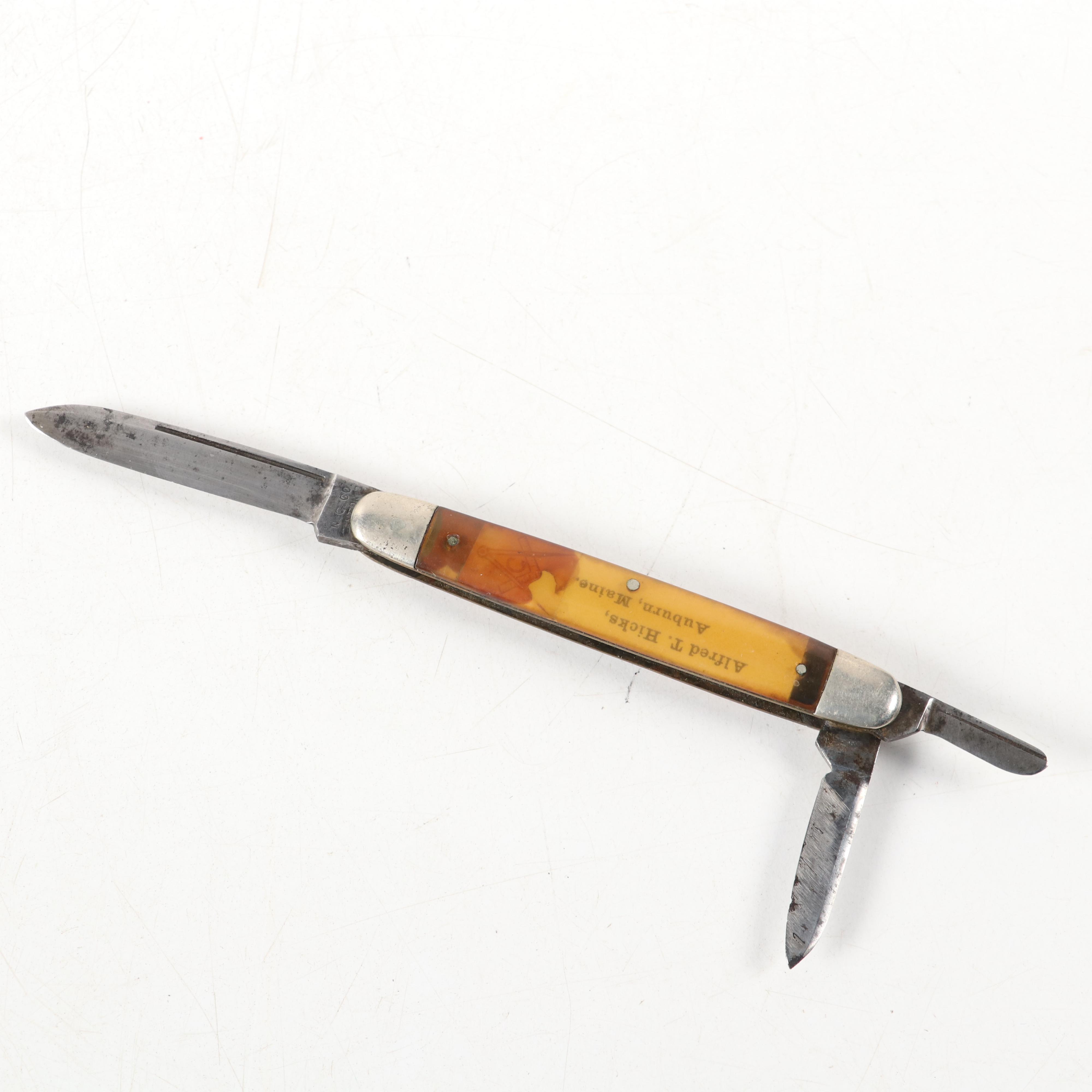 N. C. Co. of Canton Ohio Novelty Picture Knife of Alfred T. Hicks of Maine