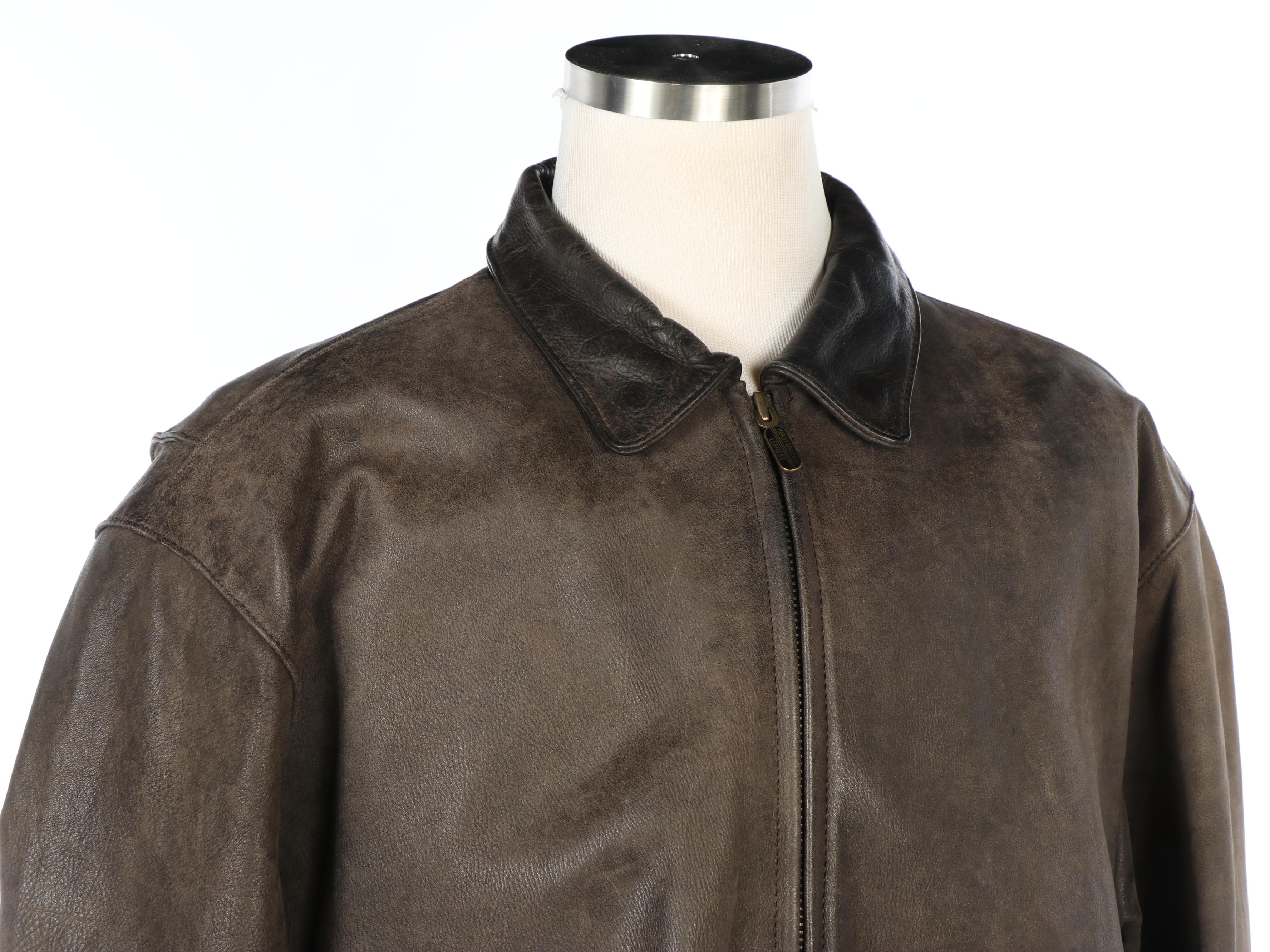 Men's Harley-Davidson Brown Leather Bomber Jacket