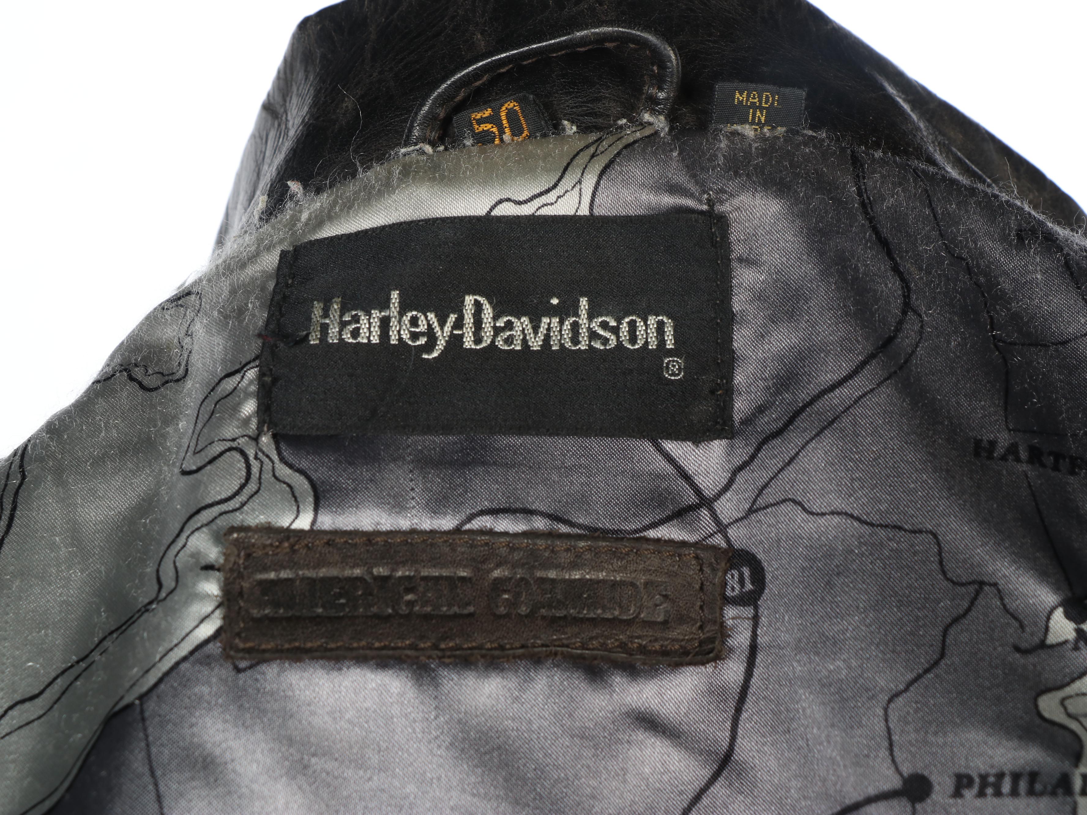 Men's Harley-Davidson Brown Leather Bomber Jacket
