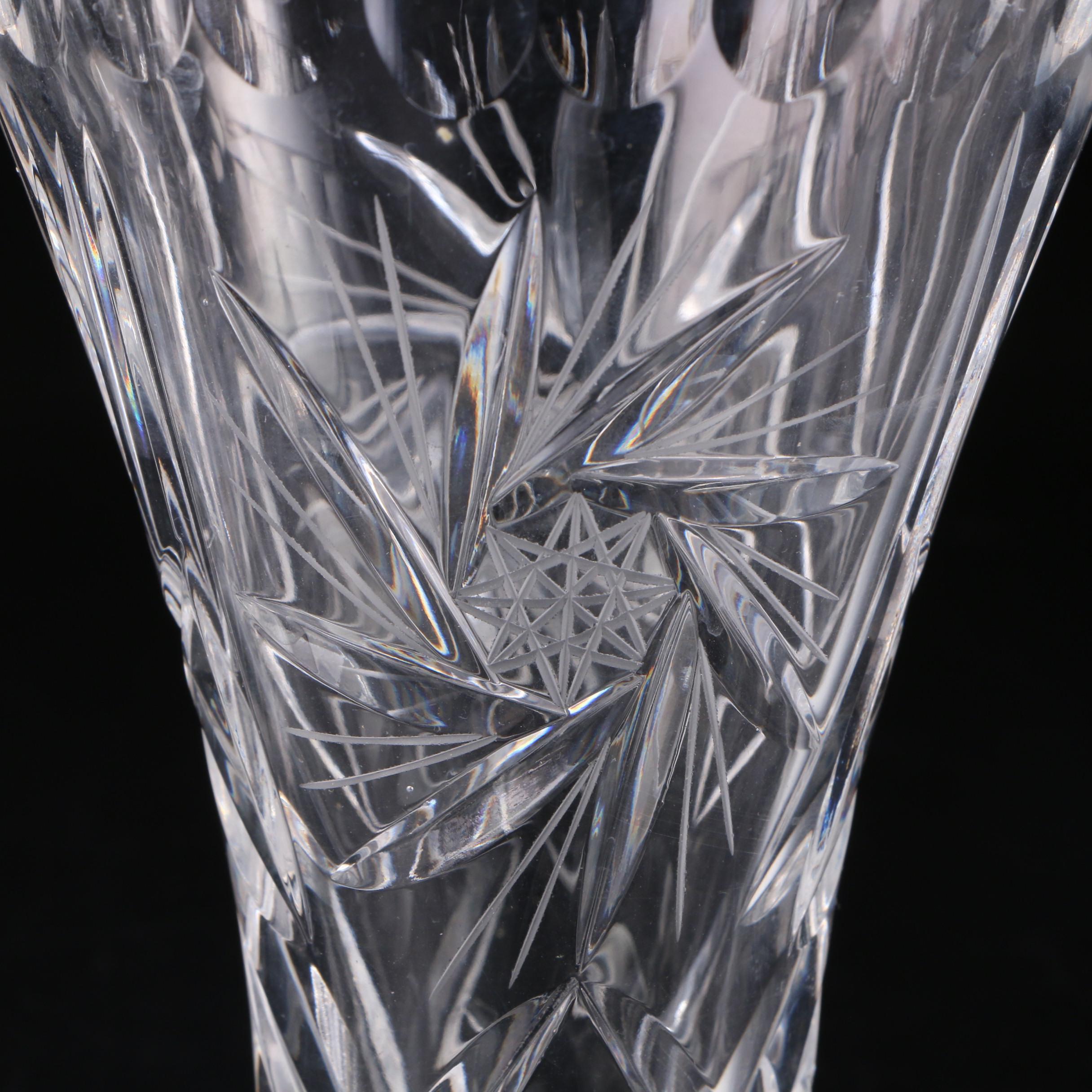 Royal Doulton Crystal Bowl and Other Crystal Vases