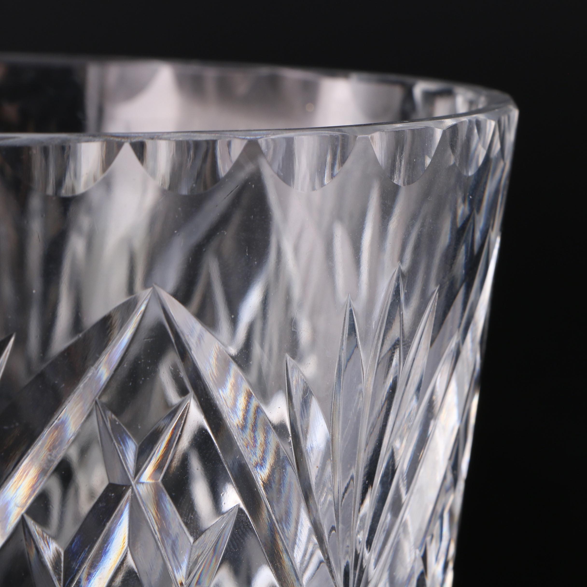 Royal Doulton Crystal Bowl and Other Crystal Vases