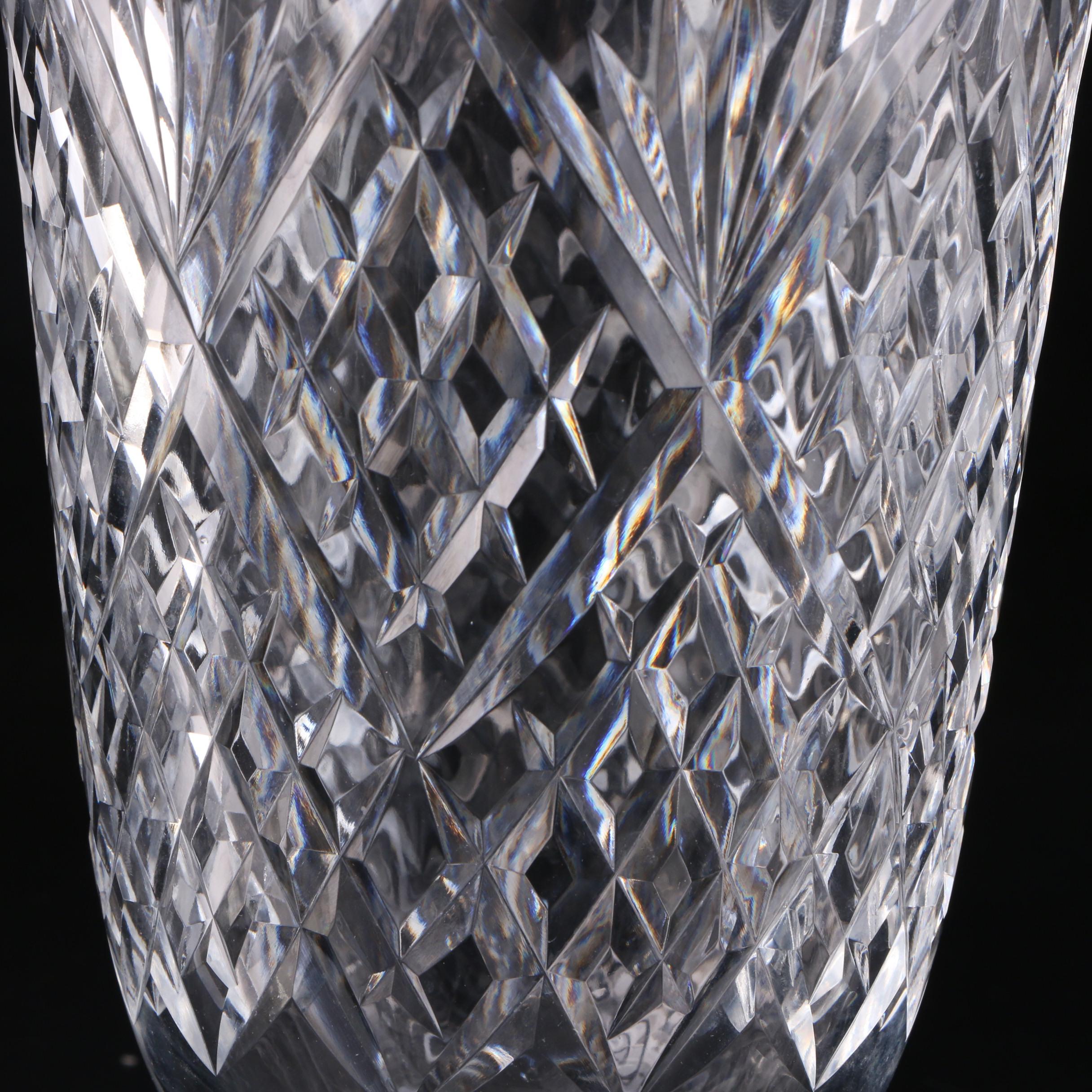 Royal Doulton Crystal Bowl and Other Crystal Vases