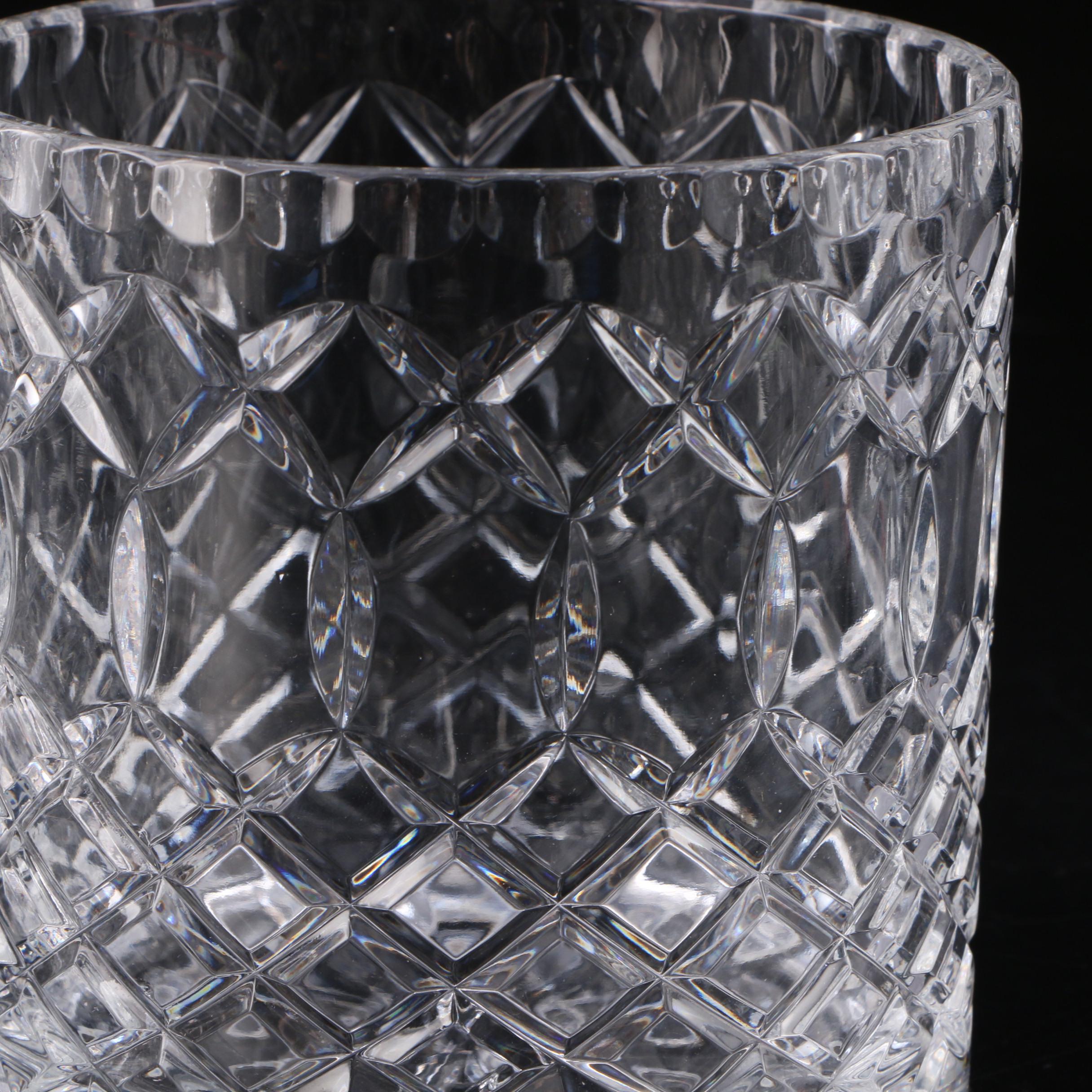 Royal Doulton Crystal Bowl and Other Crystal Vases