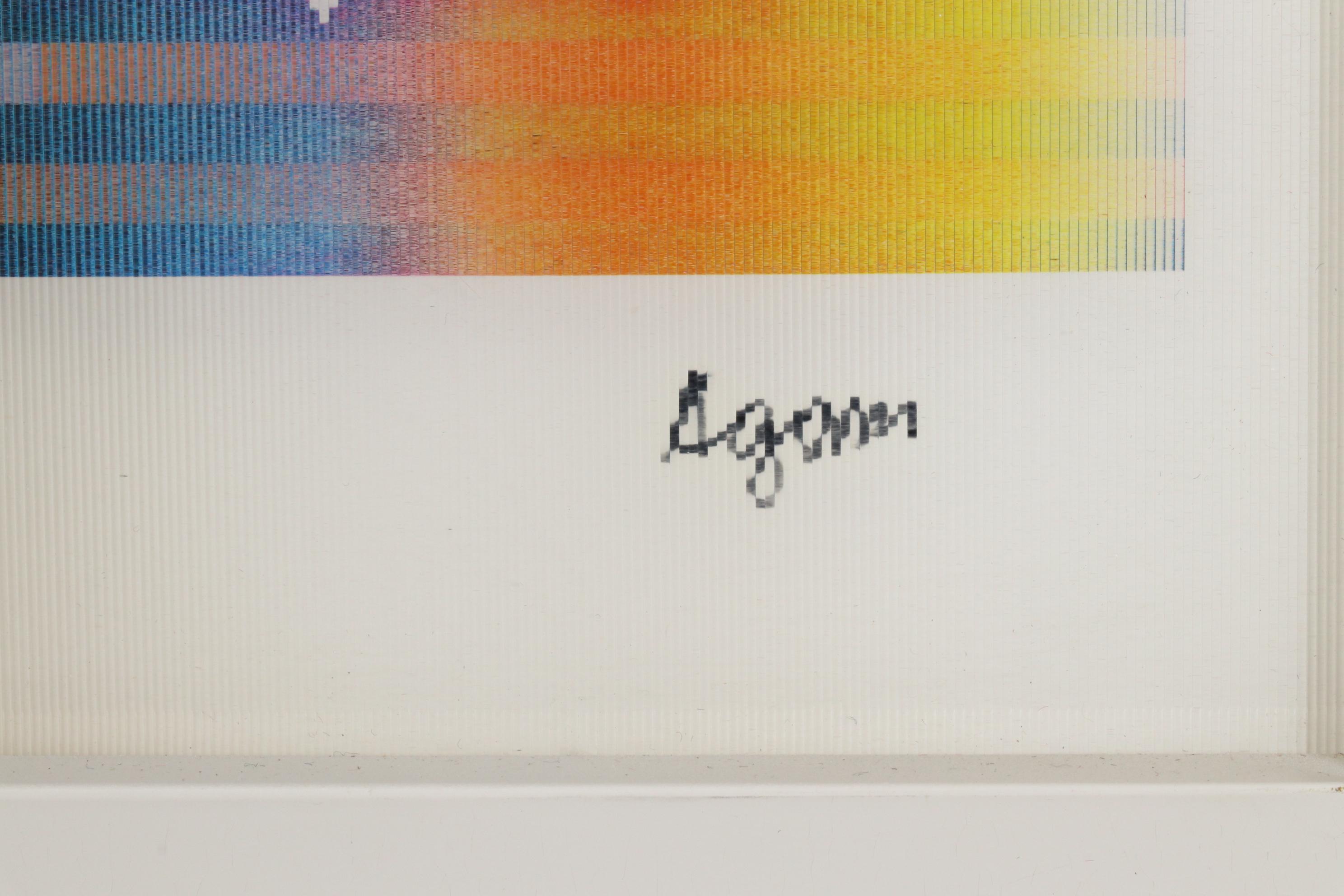 Yaacov Agam Agamograph "Star of Peace," circa 1995