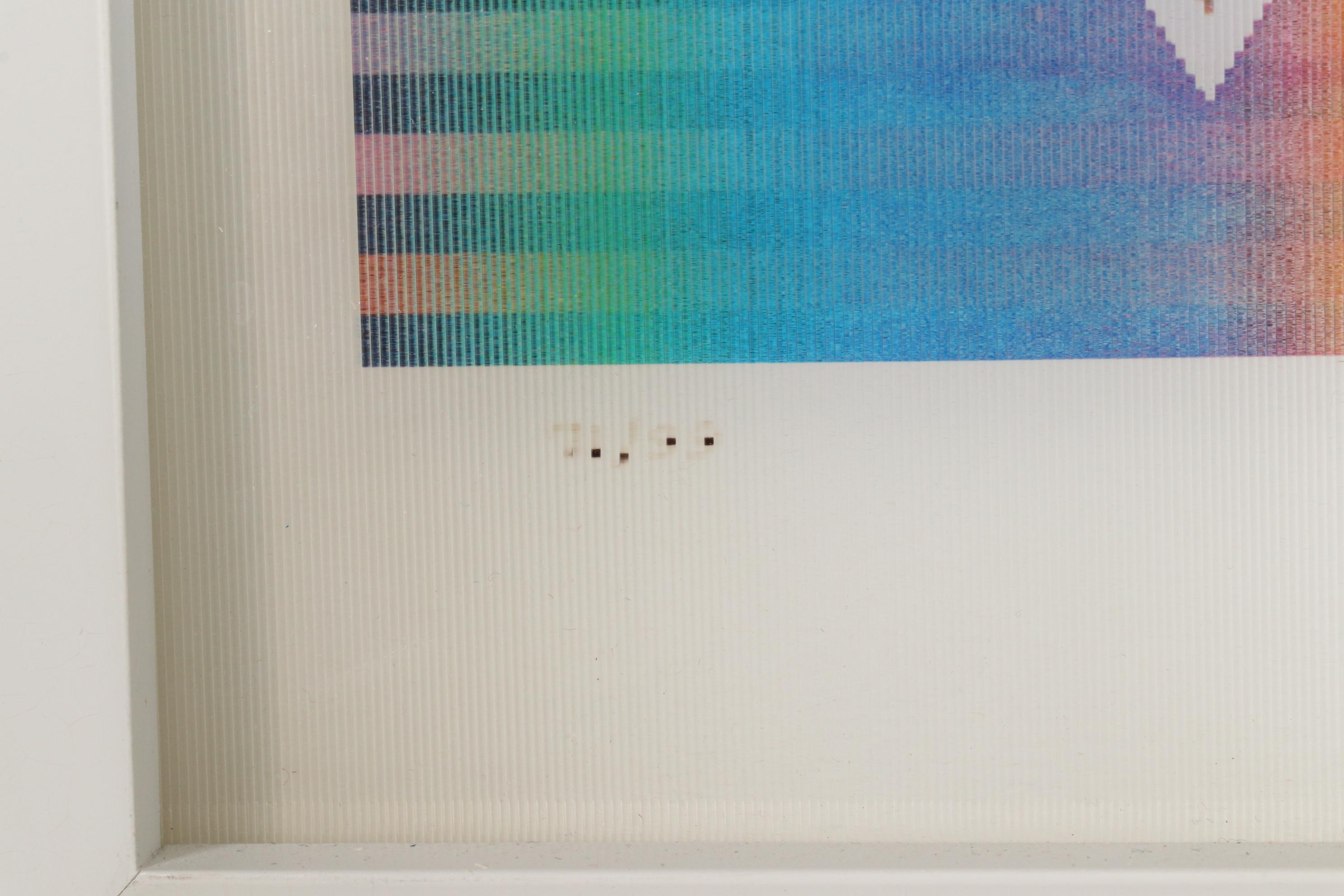 Yaacov Agam Agamograph "Star of Peace," circa 1995