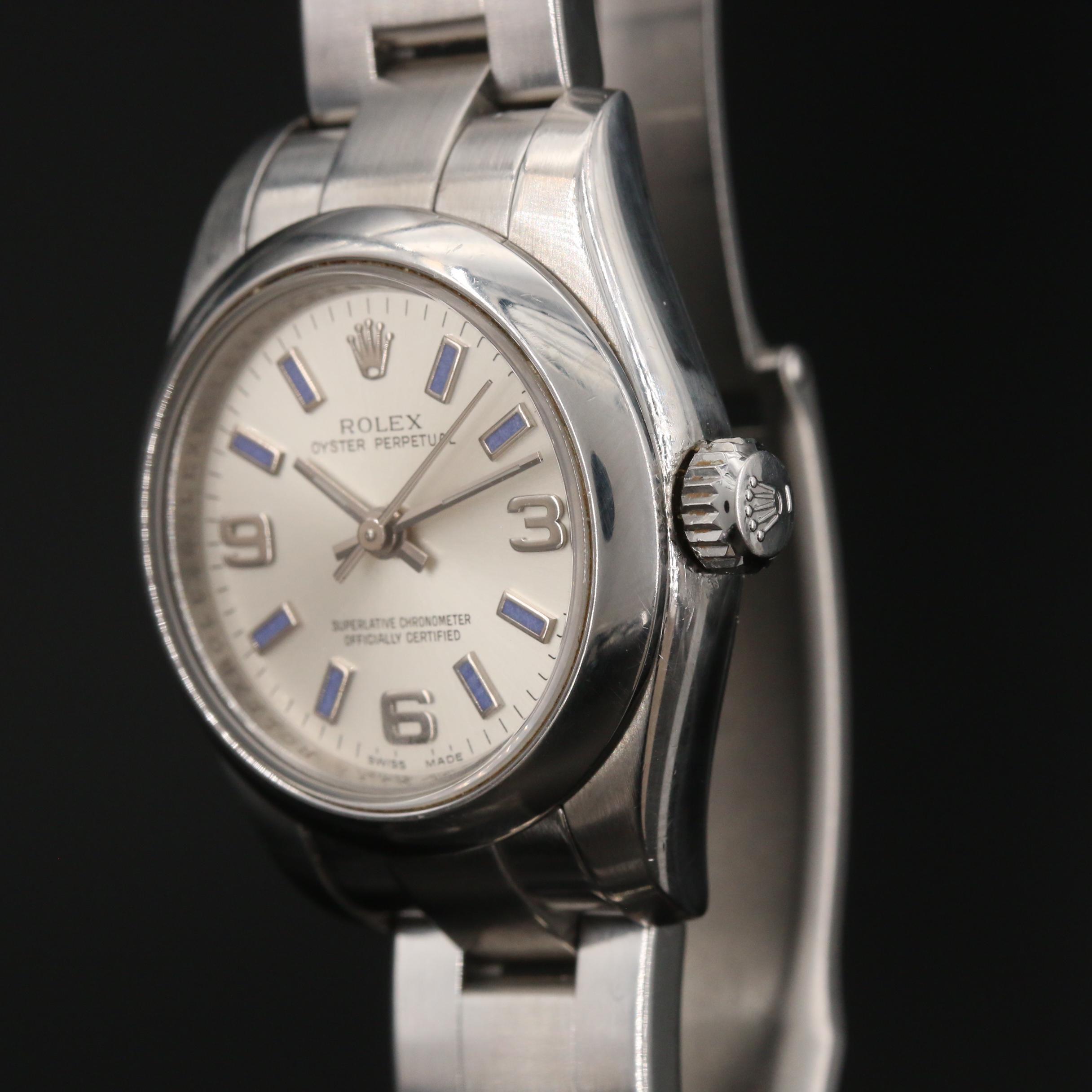 2007 Rolex Oyster Perpetual 176200 Stainless Steel Automatic Watch