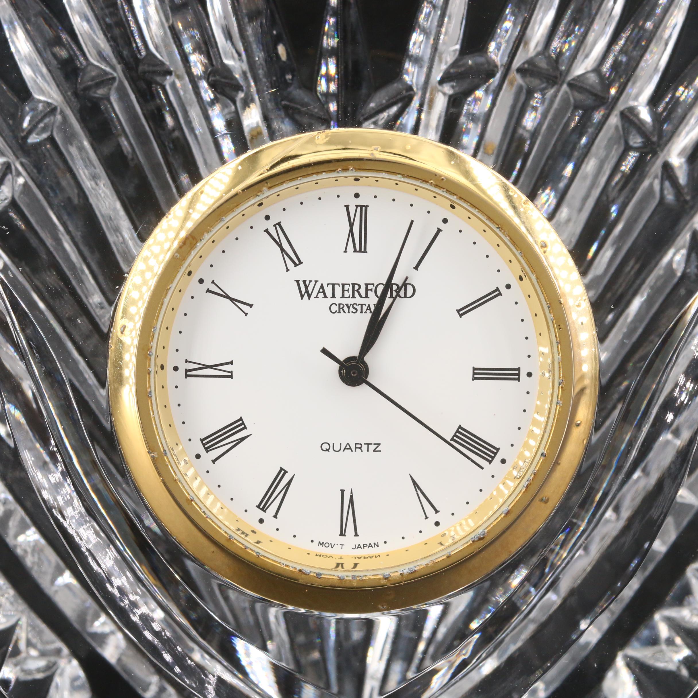 Waterford Crystal Heart Shaped Desk Clock