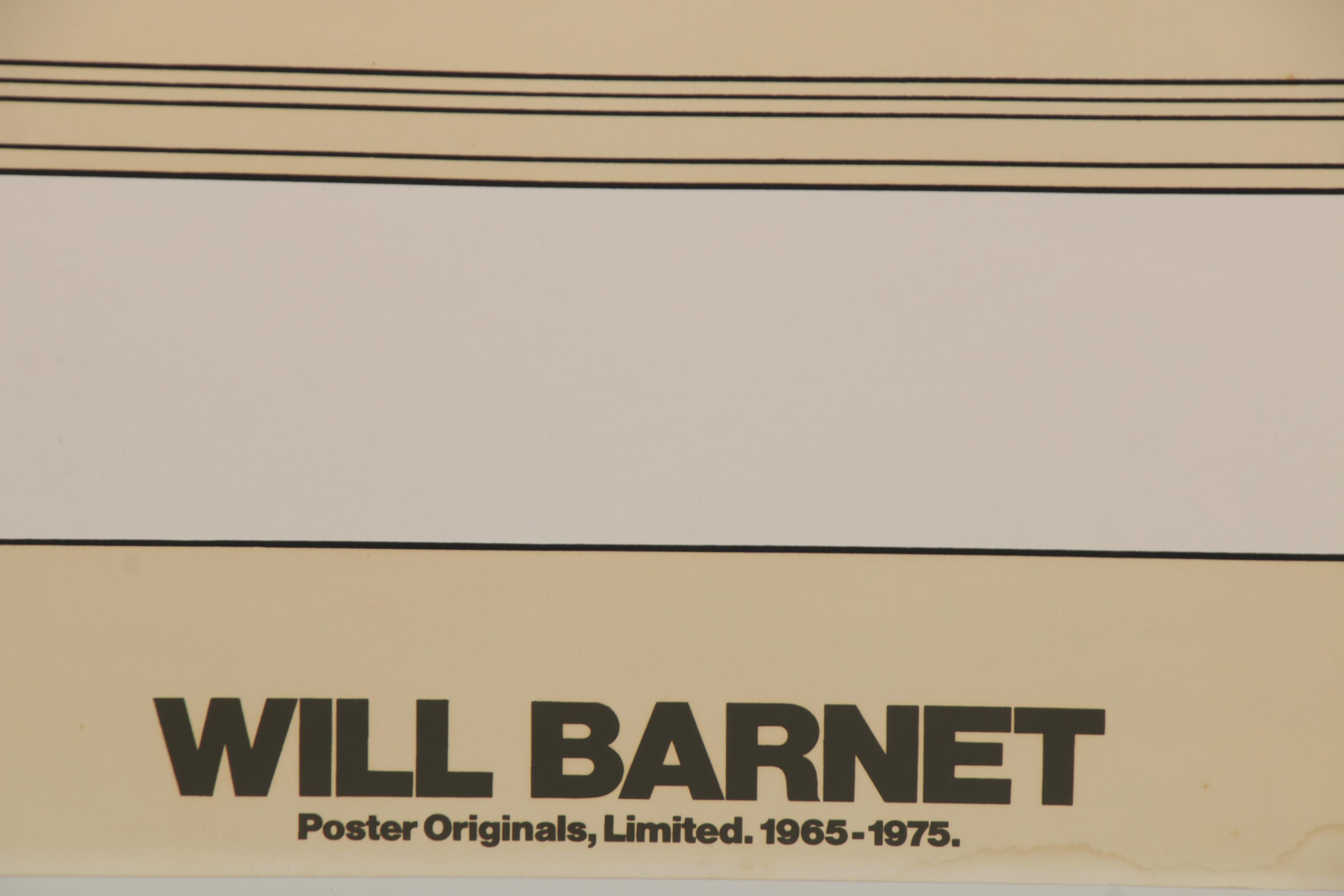 Serigraph Poster after Will Barnet of Chess Match, Late 20th Century