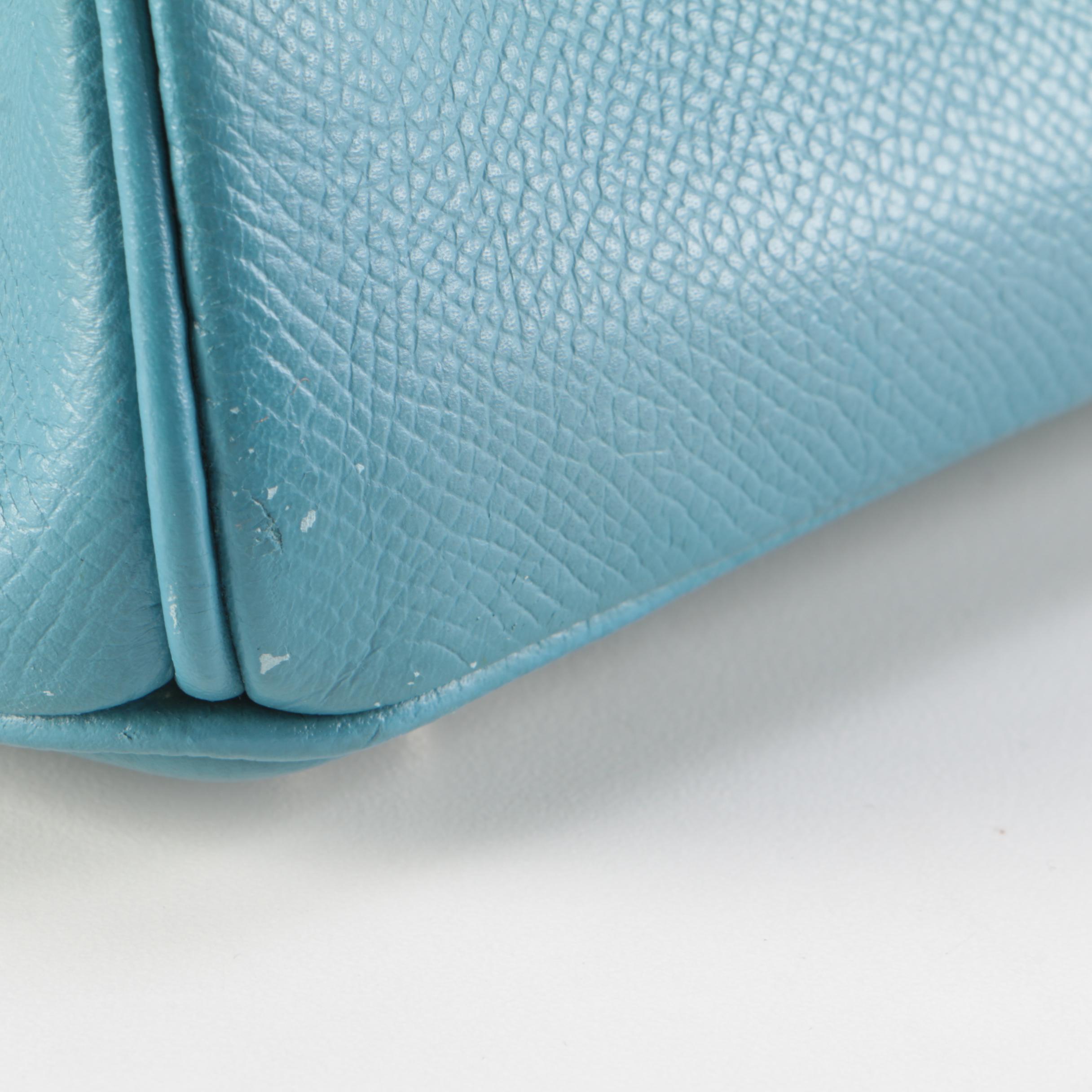 Hermès Birkin 30 Satchel in Bleu Jean Togo Leather