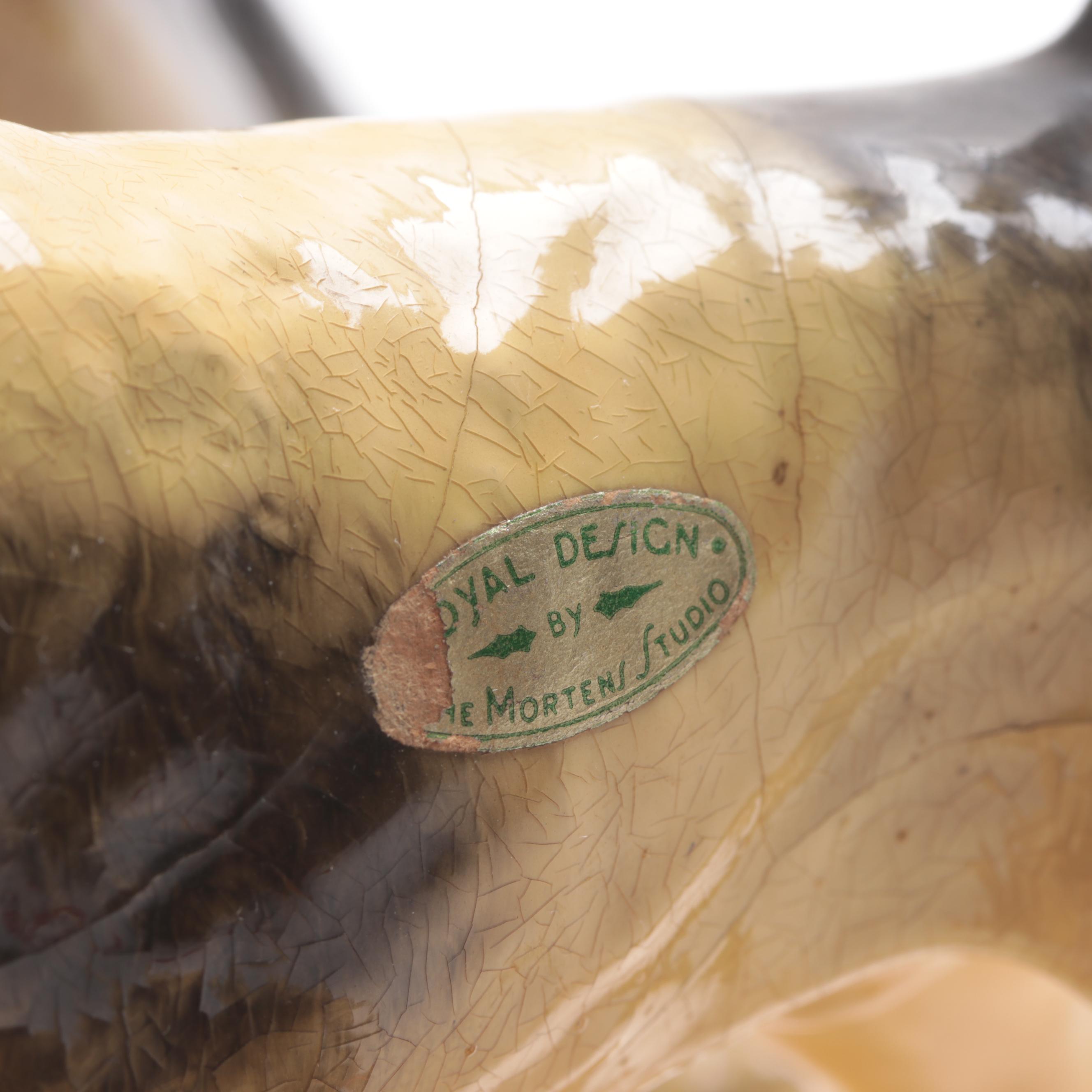 The Mortens Studio Ceramic Dog Figurines, Mid-20th Century