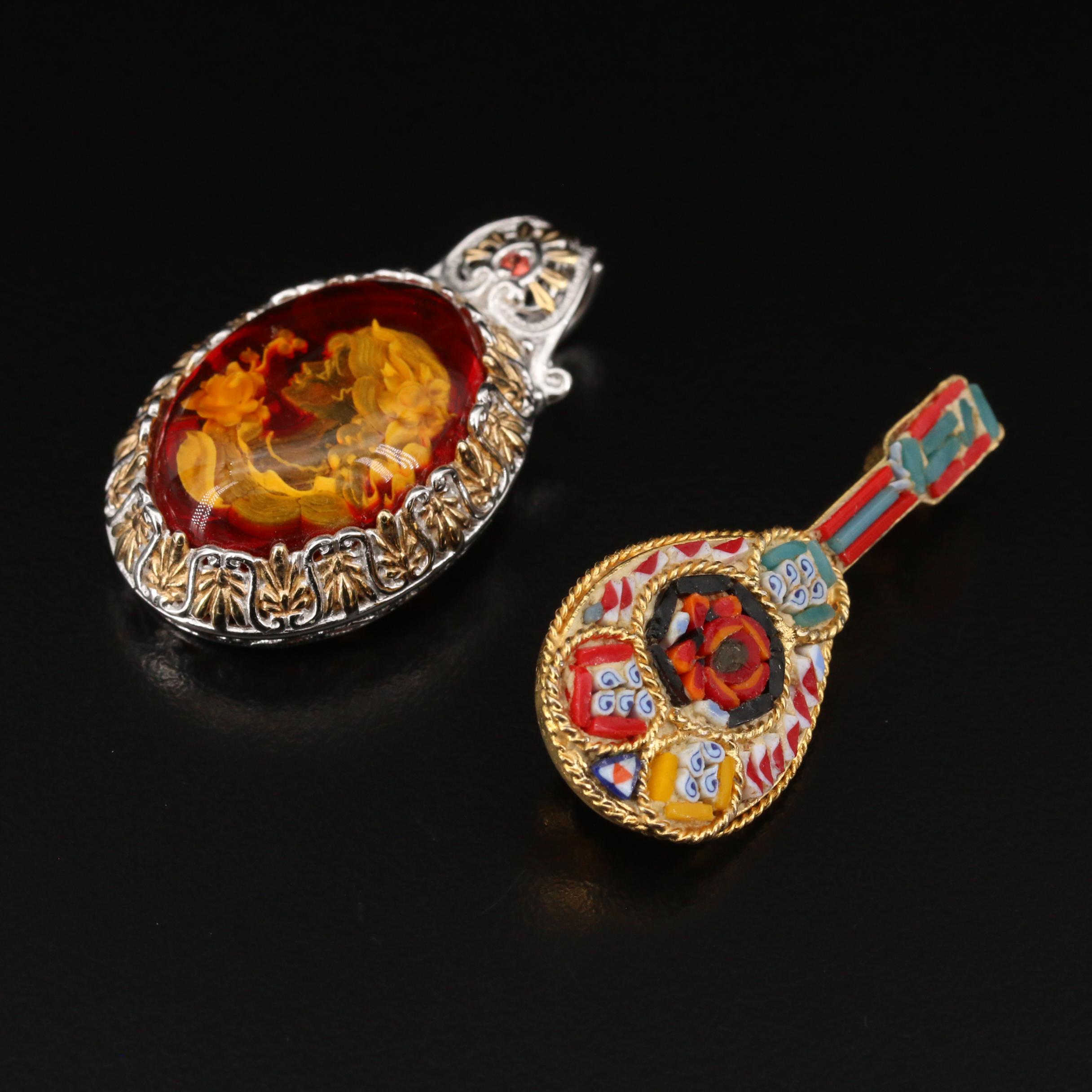 Jewelry Including Soapstone and Glass Featuring Austrian Petit Point Bracelet