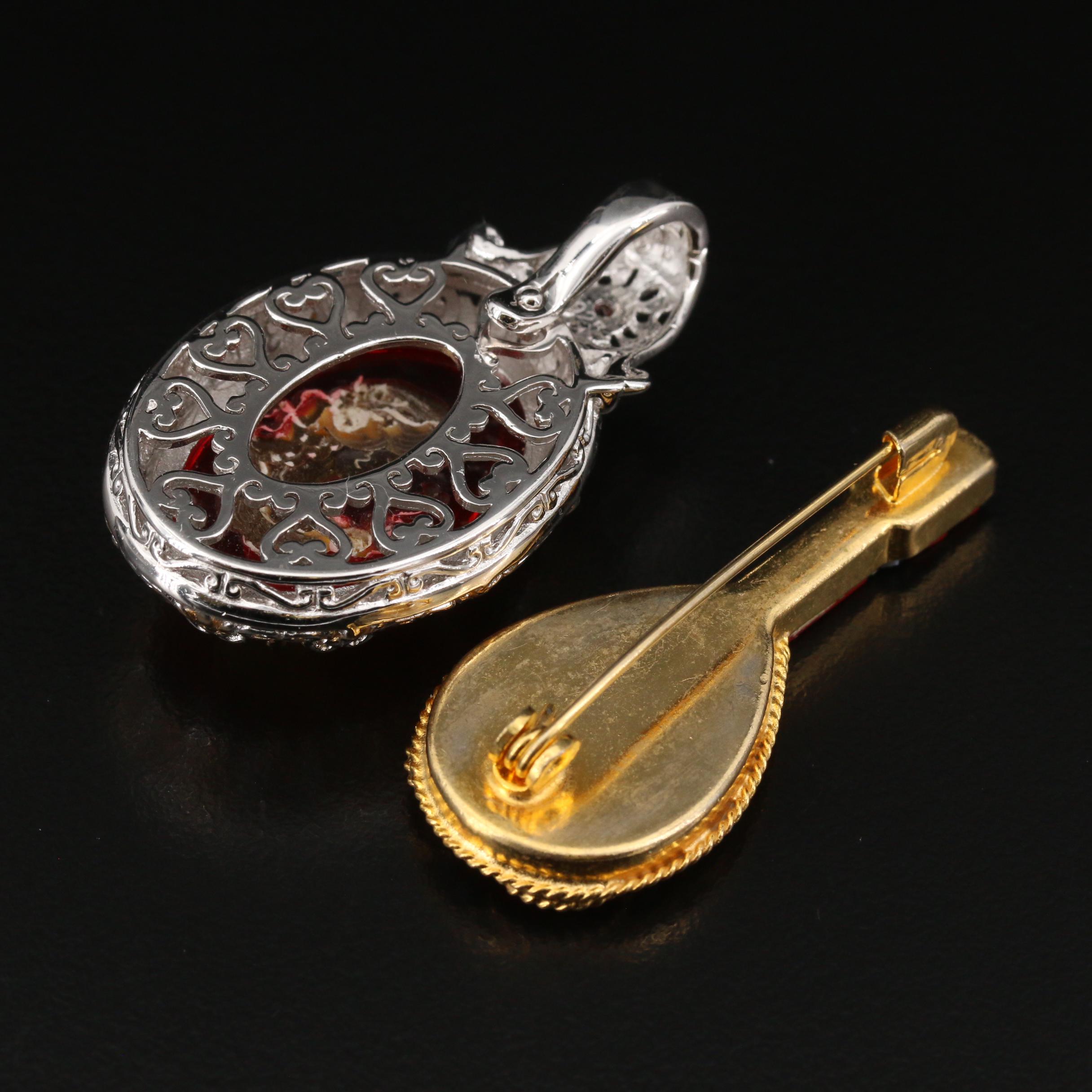 Jewelry Including Soapstone and Glass Featuring Austrian Petit Point Bracelet