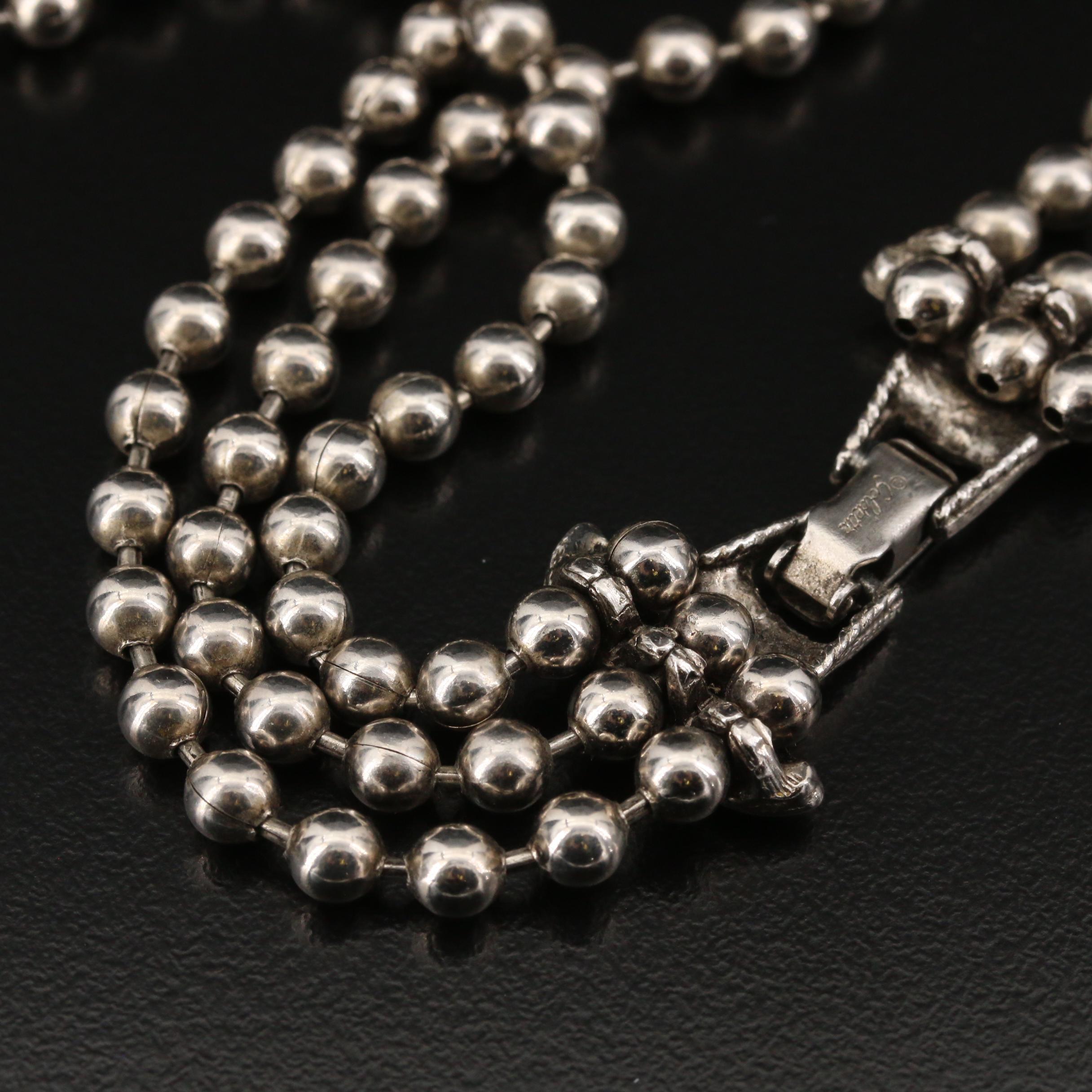 Vintage Goldette Faux Turquoise Squash Blossom Necklace