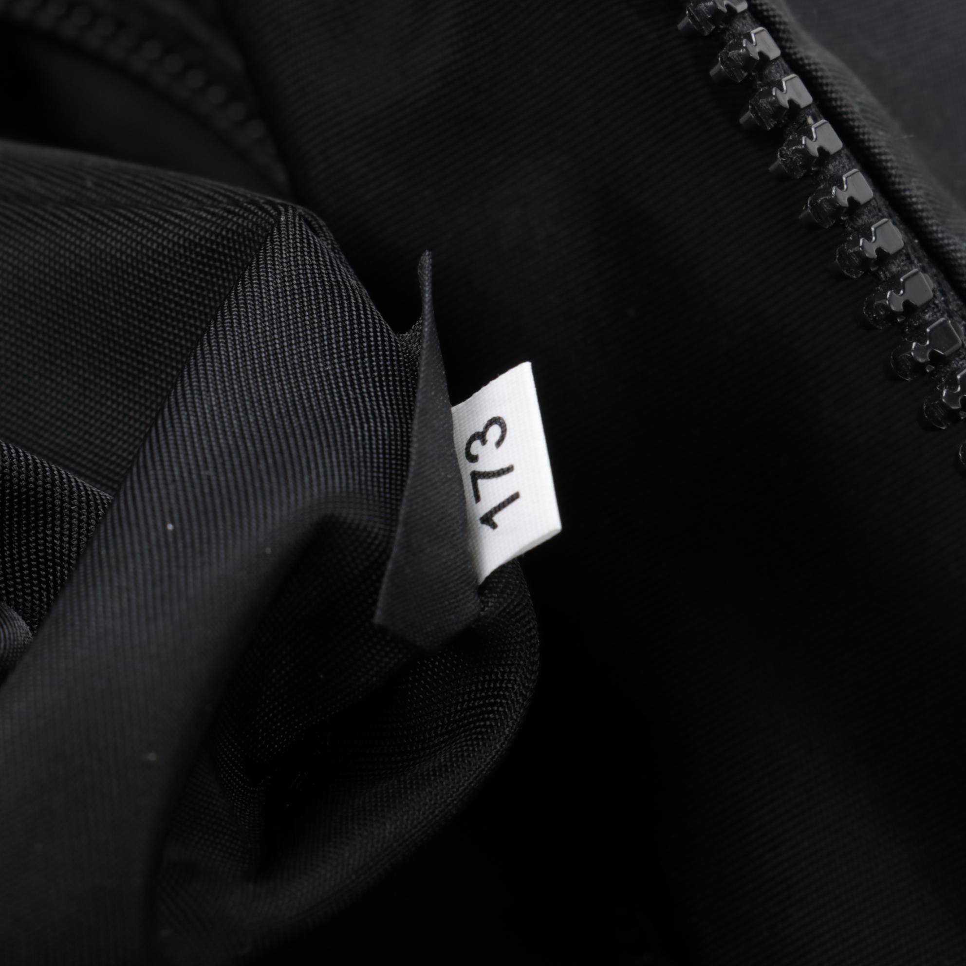 Prada Large Technical Zip Hobo Bag in Black Tessuto Nylon