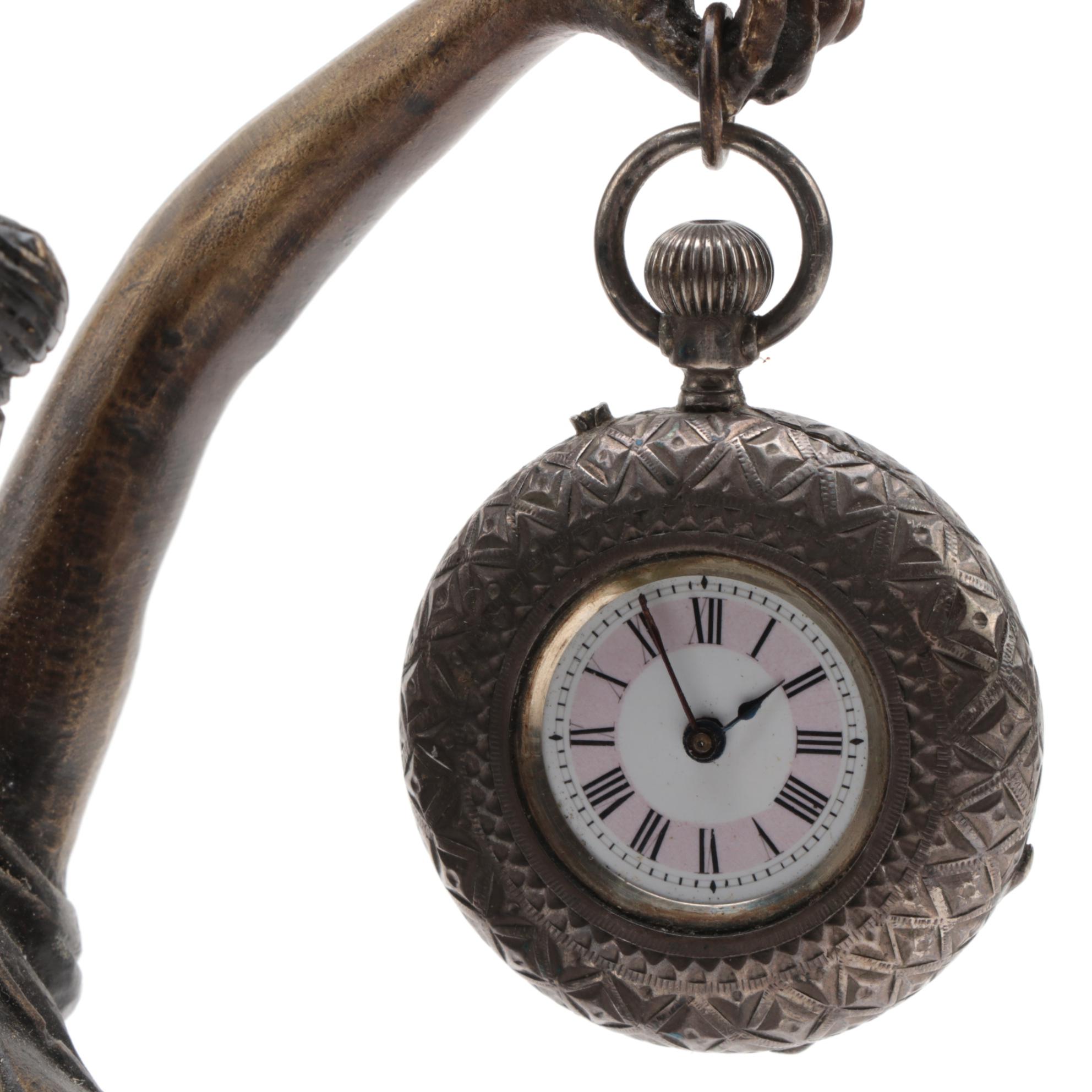 Palama Blind Lady Justice Bronze Statue with Pocket Watch