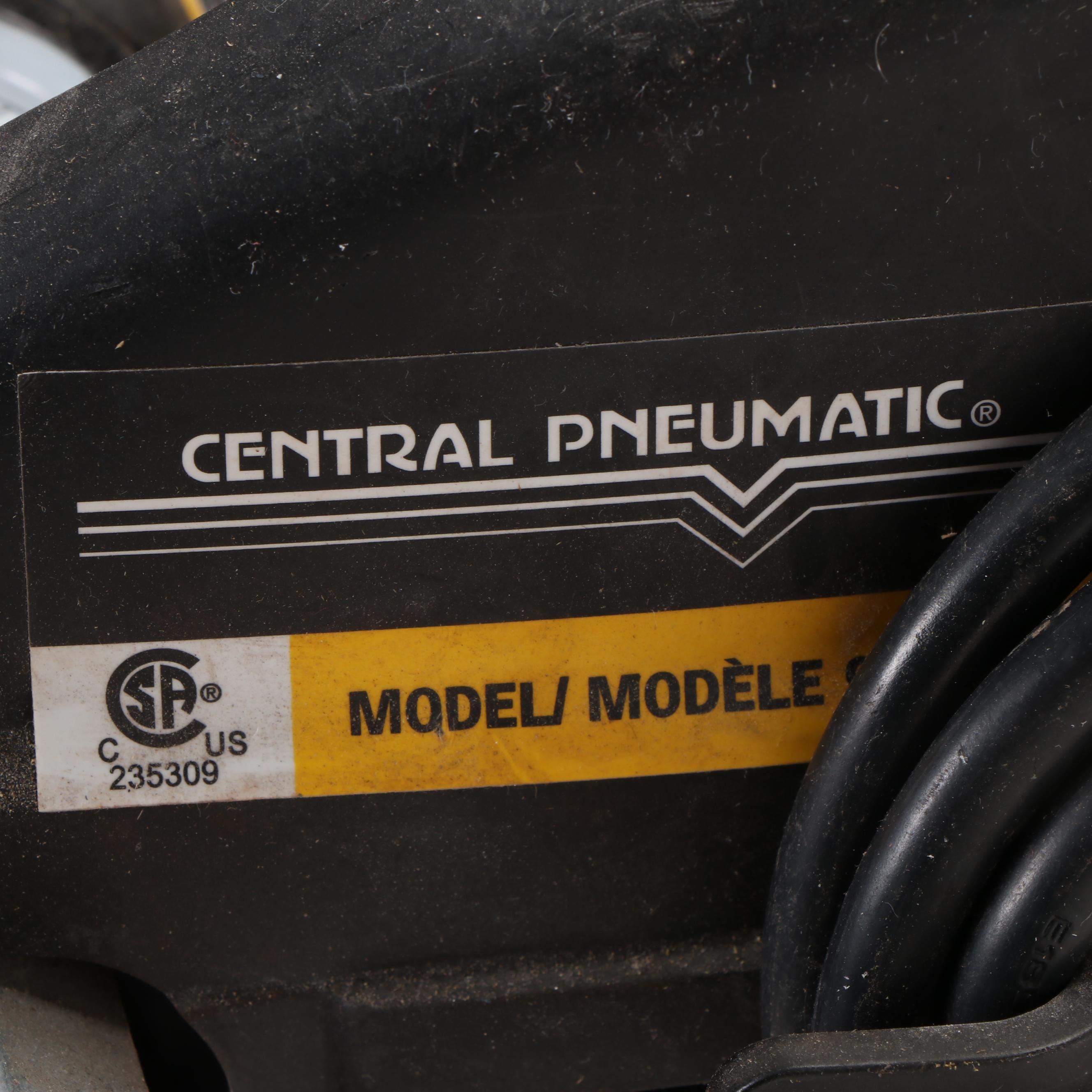 Central Pneumatic 3 Gallon, 100 PSI Oilless Pancake Air Compressor