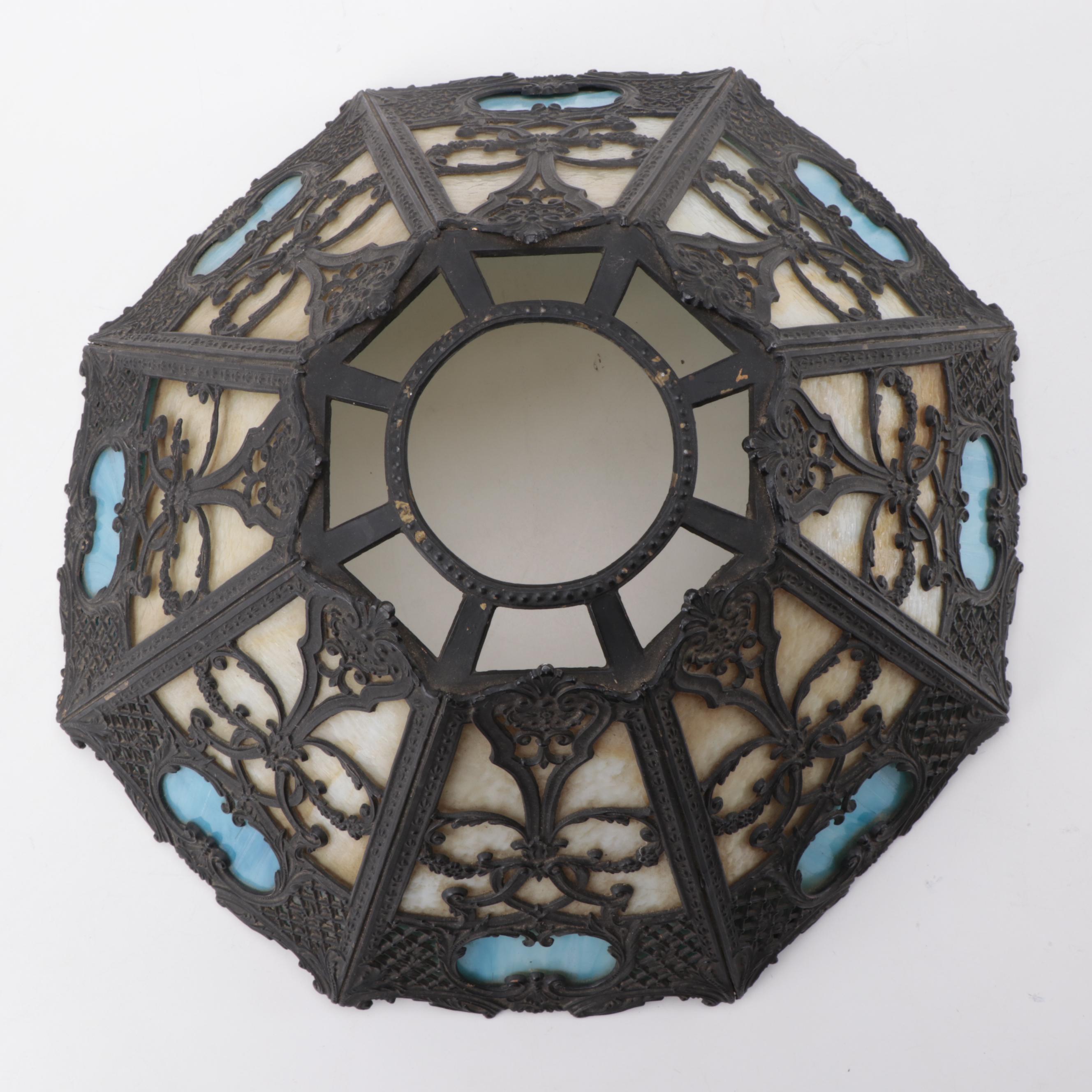 Miller Lamp Company Slag Glass Pattern No. 232 Table Lamp, Early 20th C