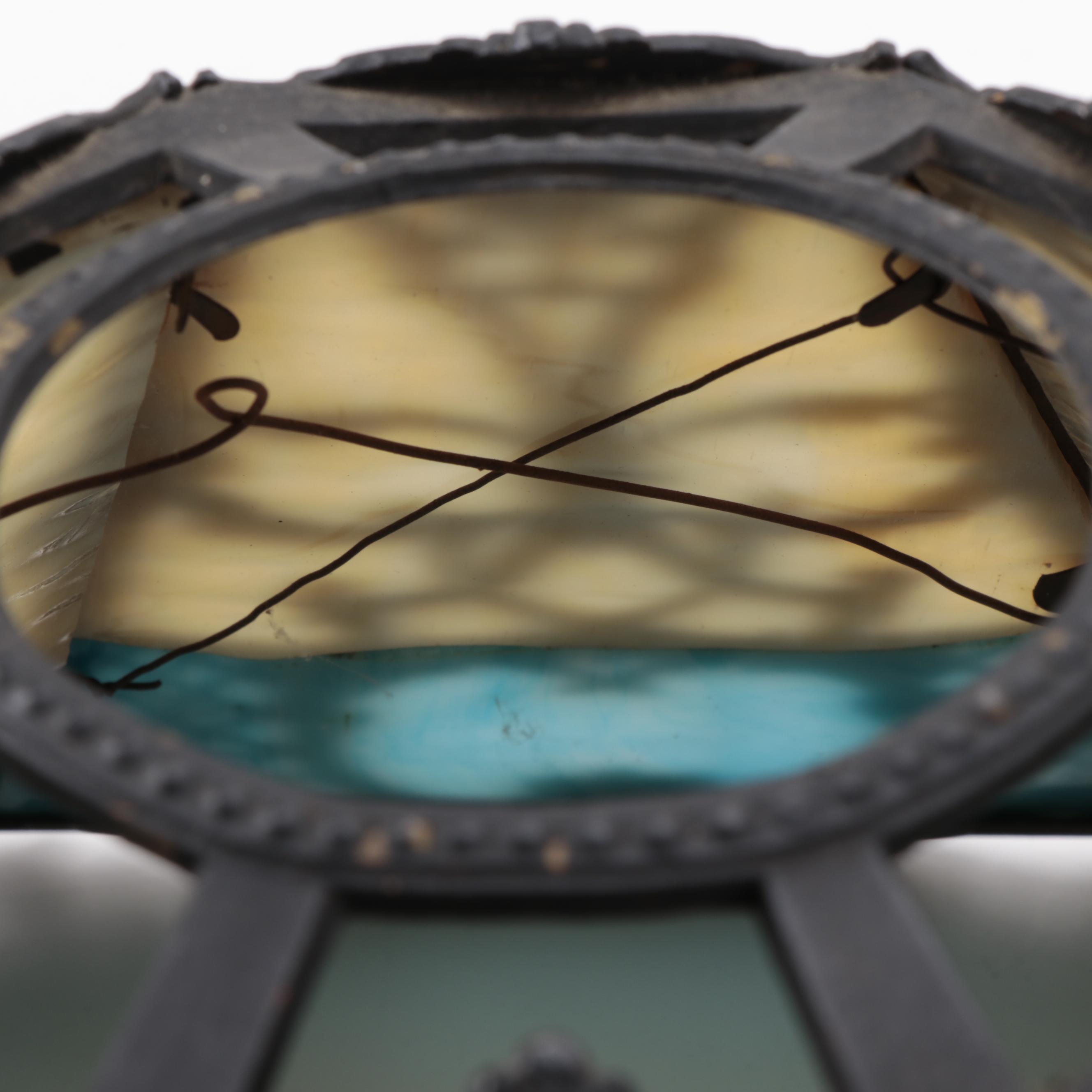 Miller Lamp Company Slag Glass Pattern No. 232 Table Lamp, Early 20th C