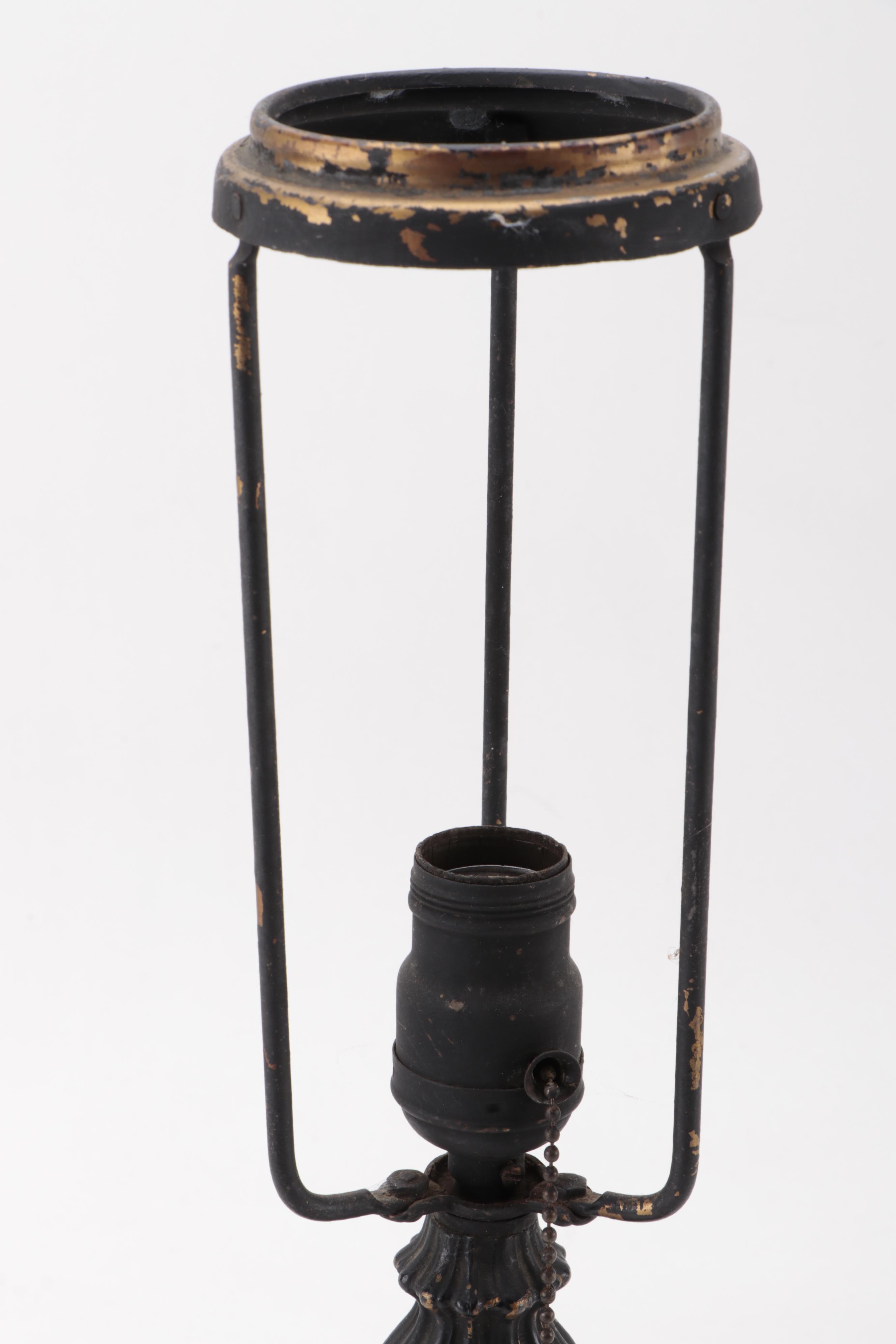 Miller Lamp Company Slag Glass Pattern No. 232 Table Lamp, Early 20th C