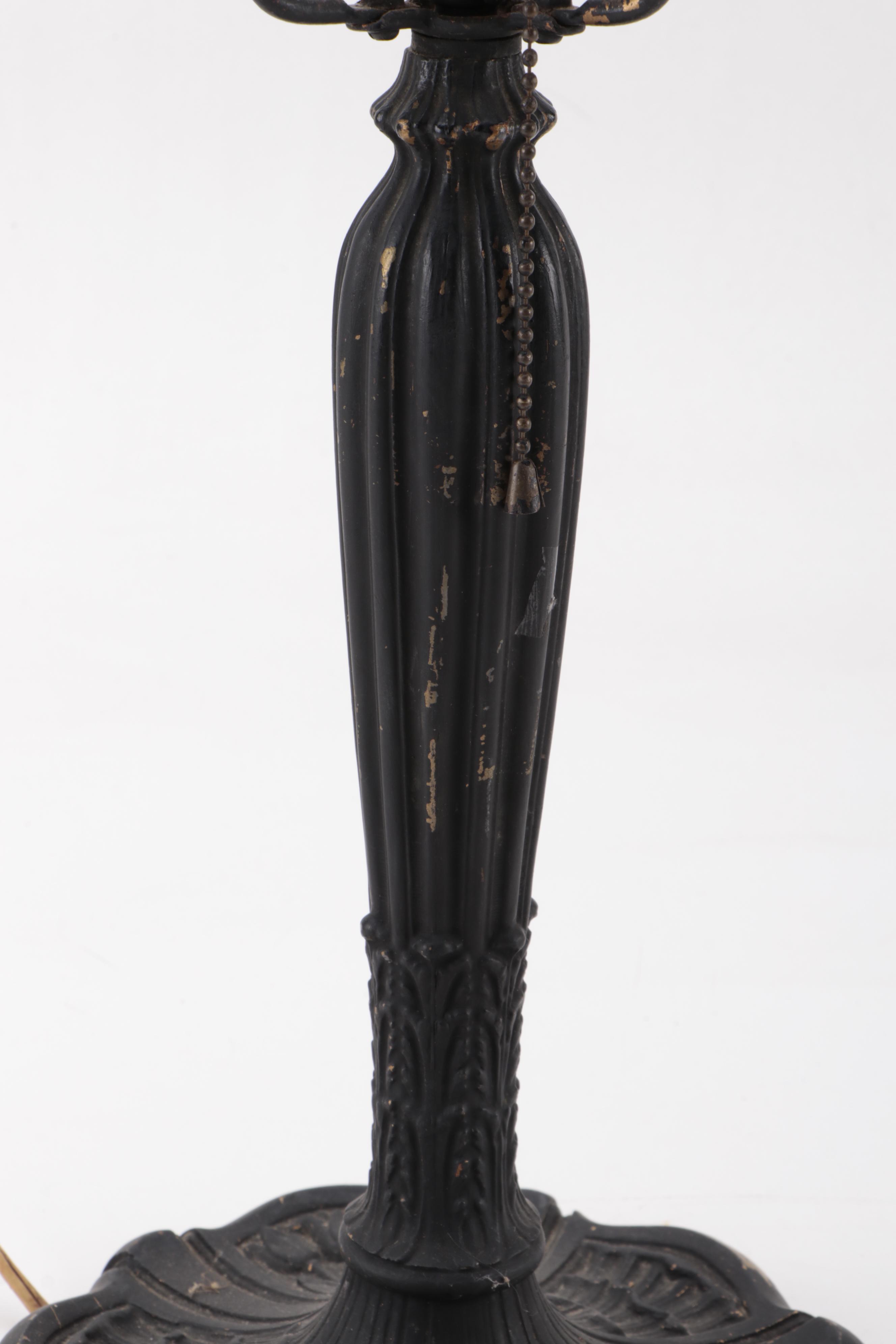 Miller Lamp Company Slag Glass Pattern No. 232 Table Lamp, Early 20th C