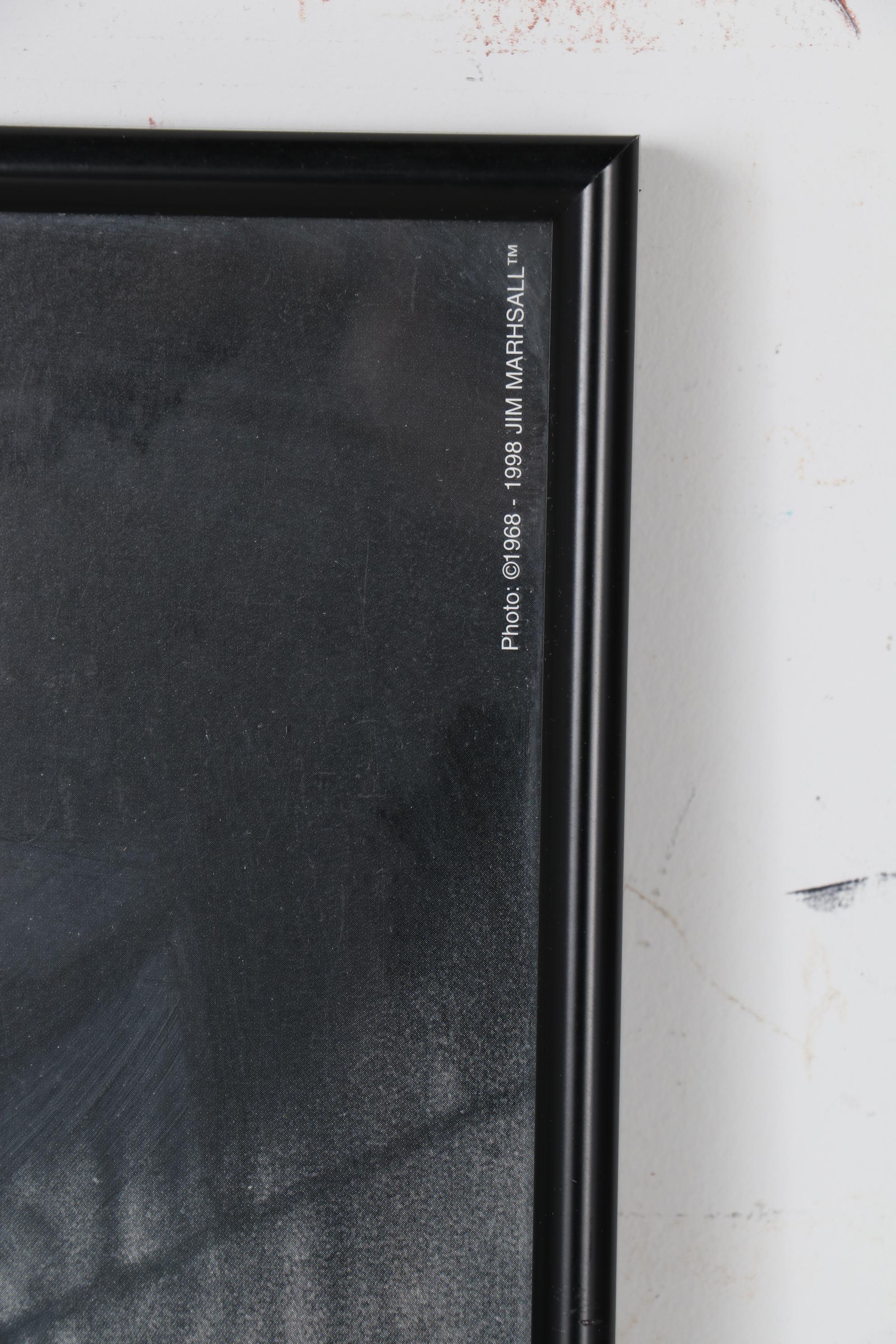 Offset Lithograph Poster of Johnny Cash after Jim Marshall Photograph