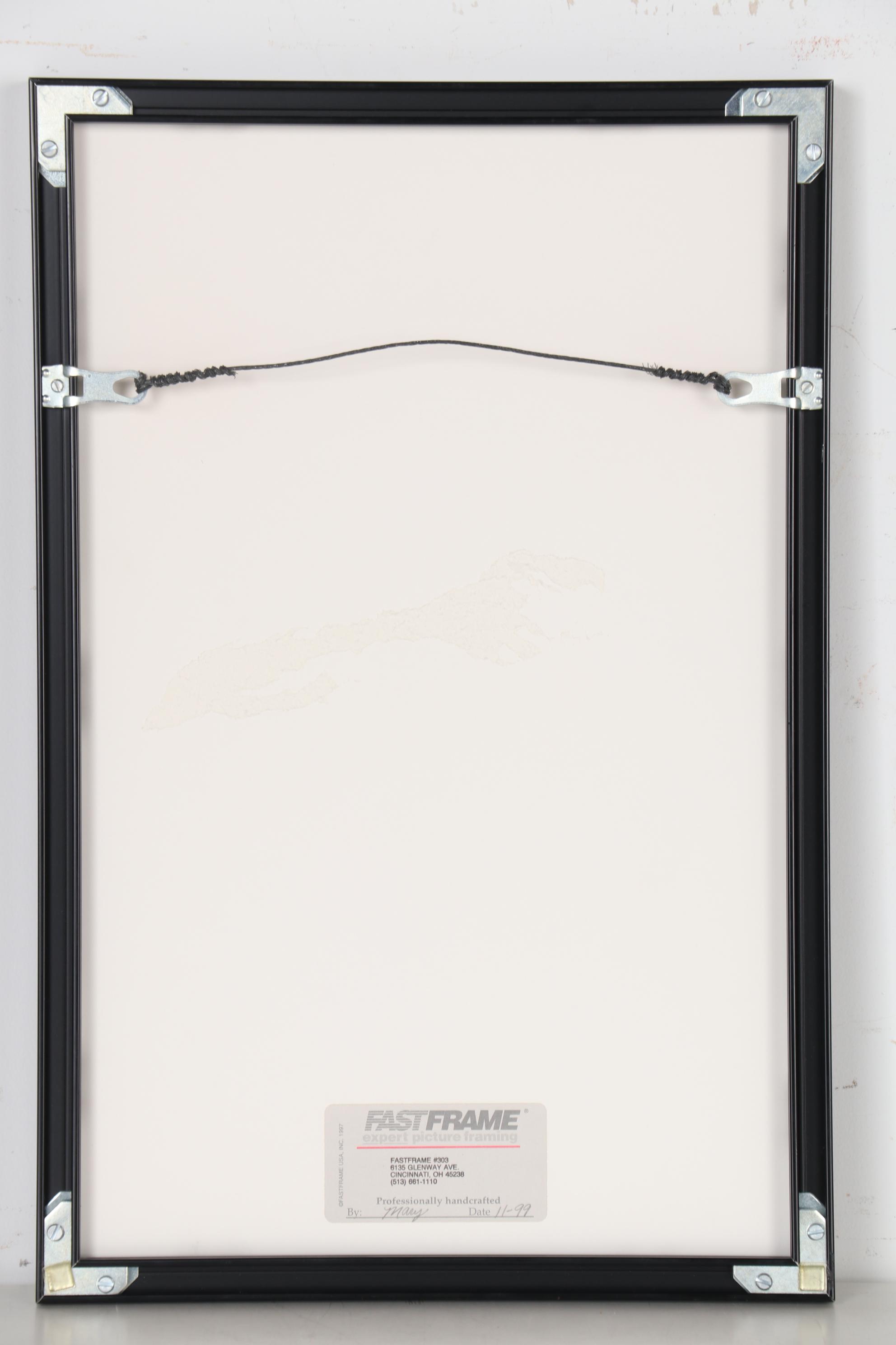 Offset Lithograph Poster of Johnny Cash after Jim Marshall Photograph