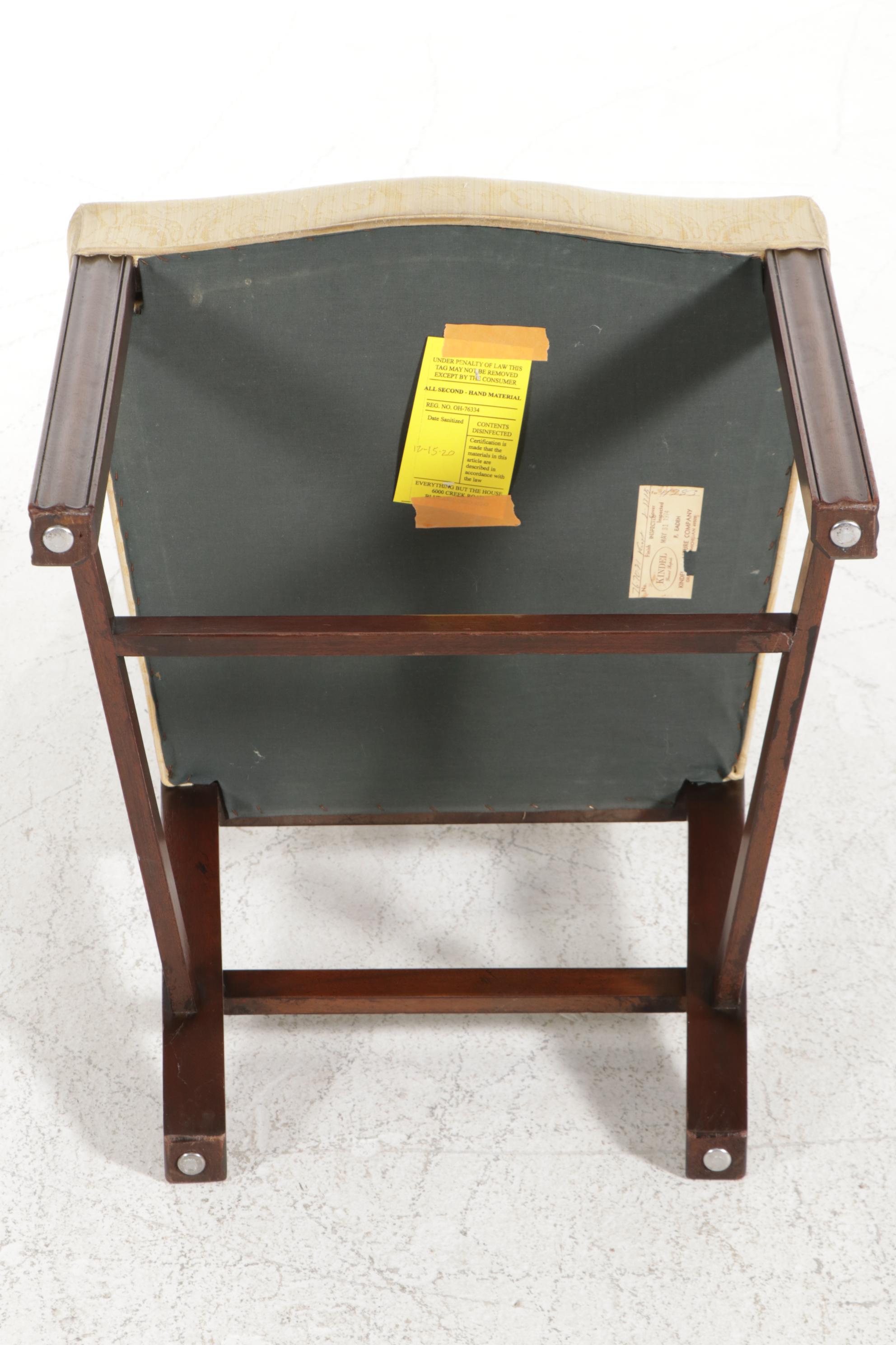 Kindel Mahogany Chippendale Style Dining Chairs, Late 20th Century