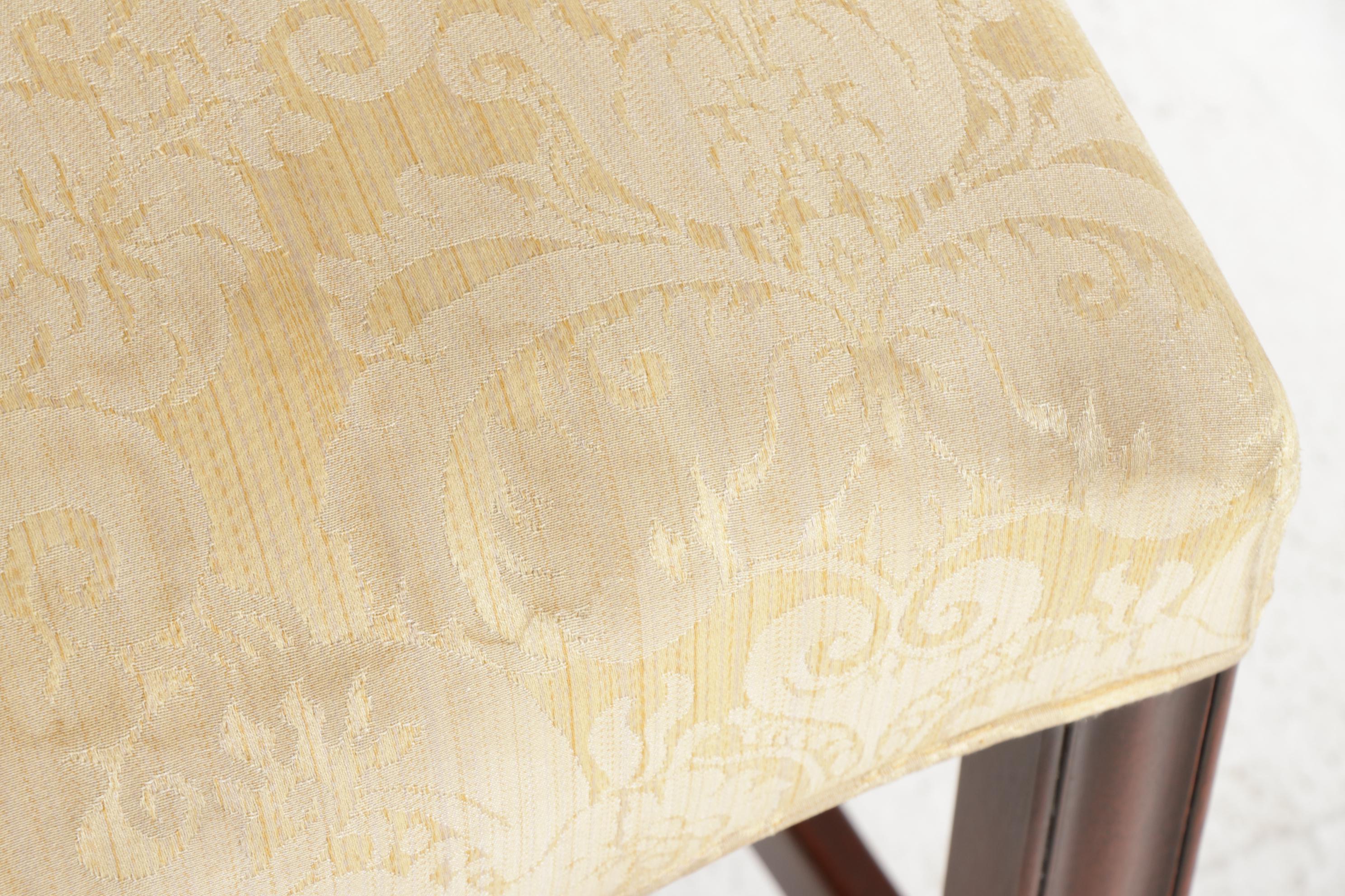 Kindel Mahogany Chippendale Style Dining Chairs, Late 20th Century