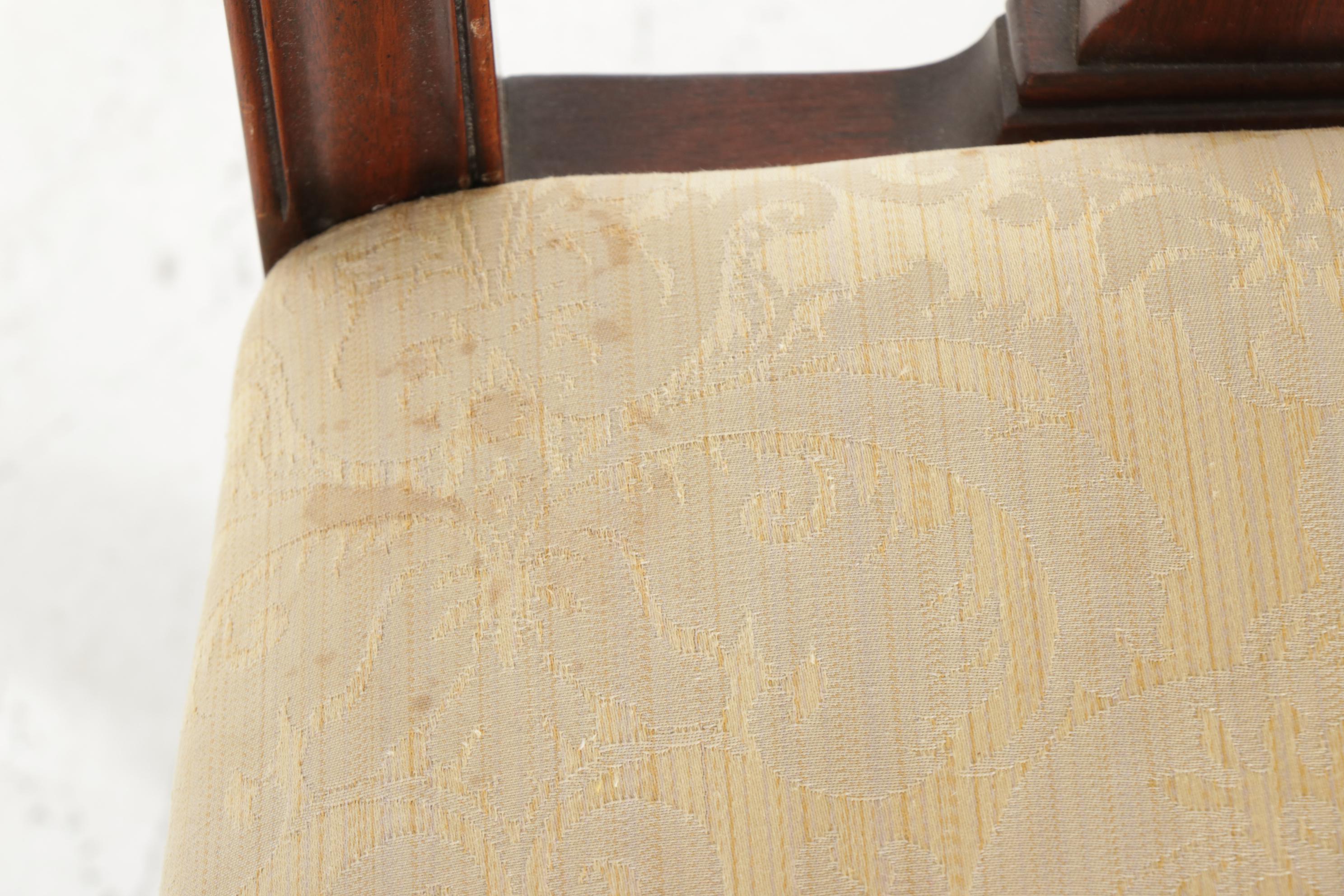 Kindel Mahogany Chippendale Style Dining Chairs, Late 20th Century