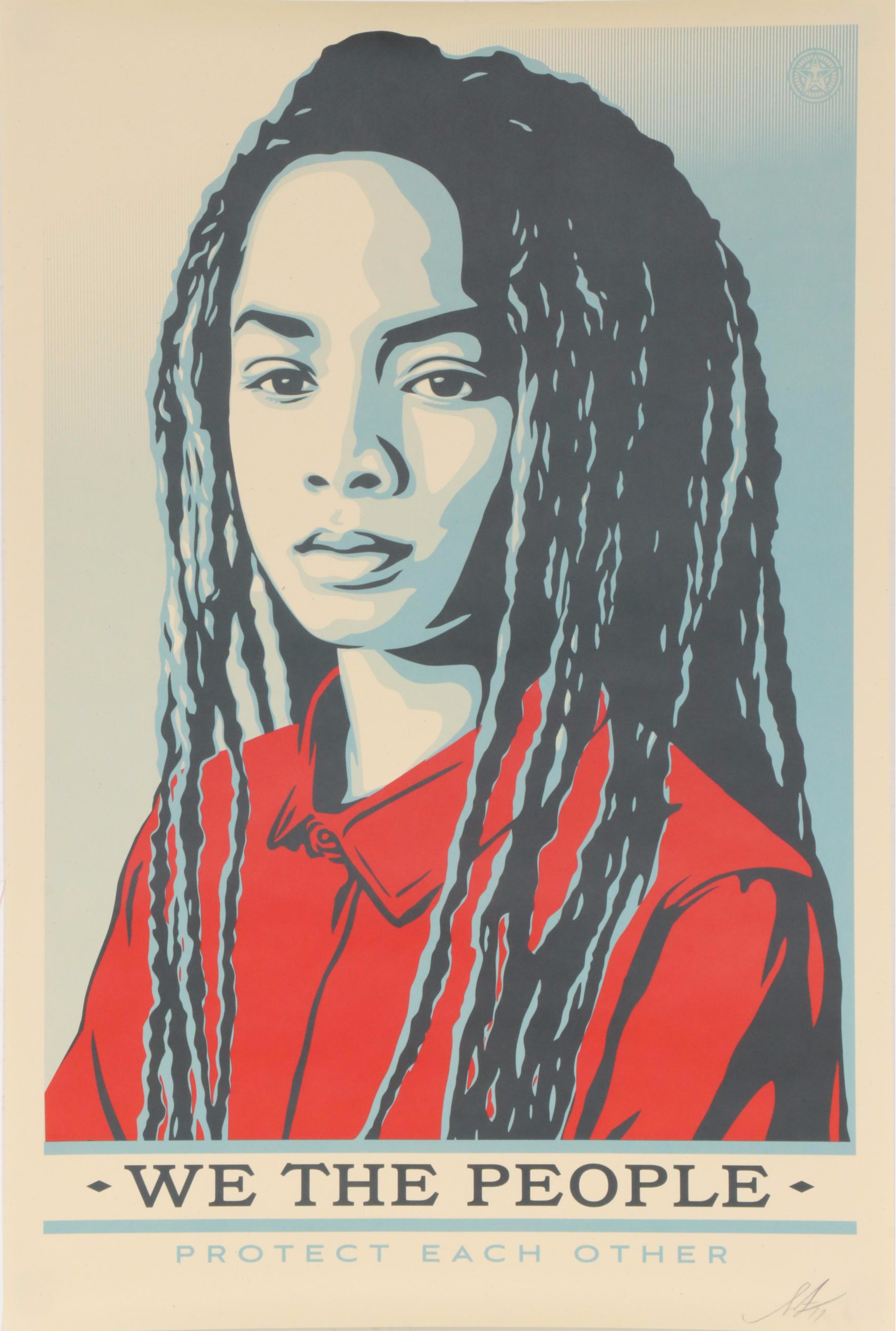 Shepard Fairey Offset Poster "We the People: Protect Each Other"
