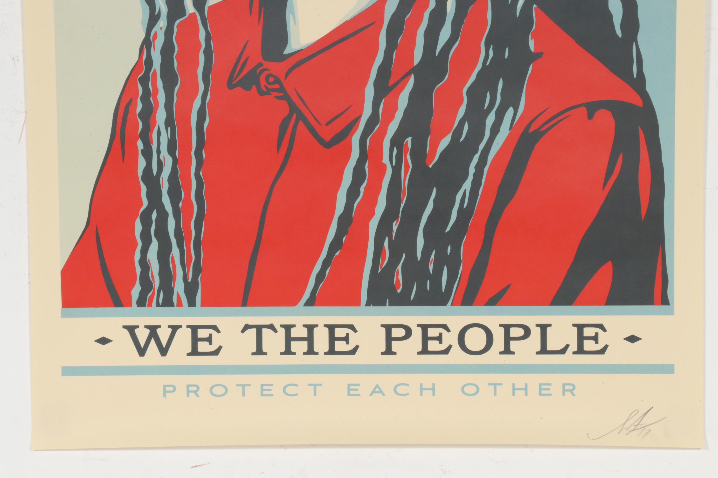 Shepard Fairey Offset Poster "We the People: Protect Each Other"