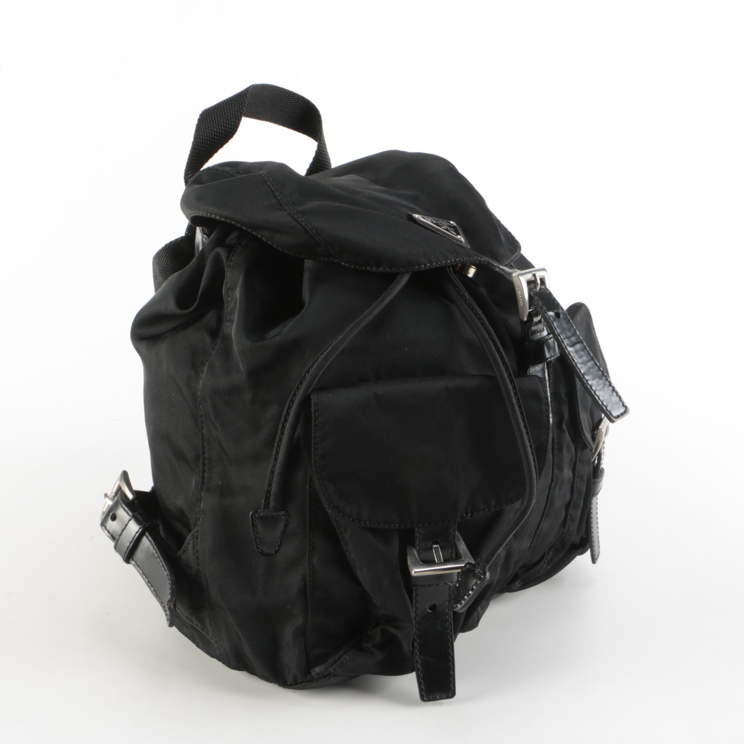 Prada Tessuto Nylon Mini Drawstring Backpack