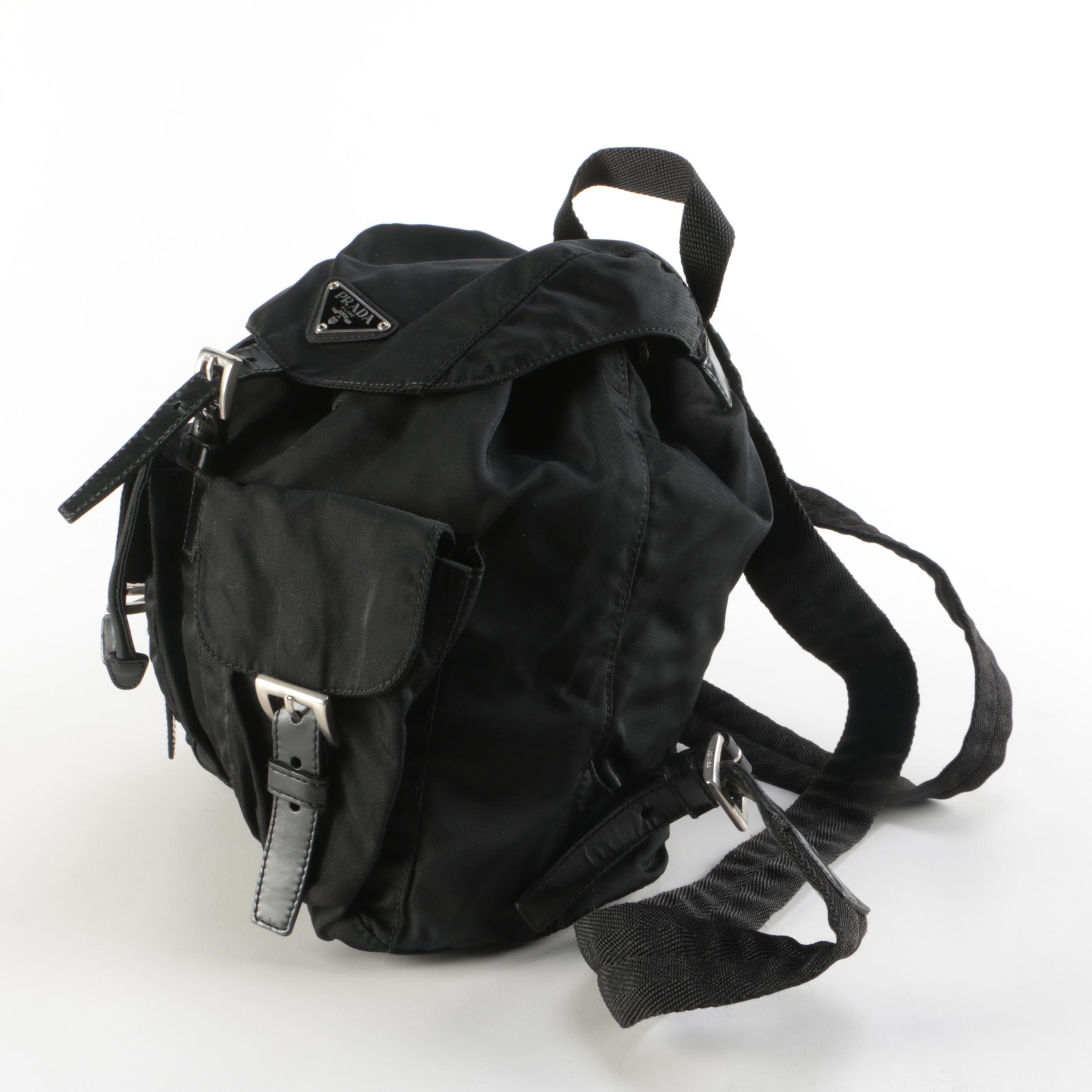 Prada Tessuto Nylon Mini Drawstring Backpack