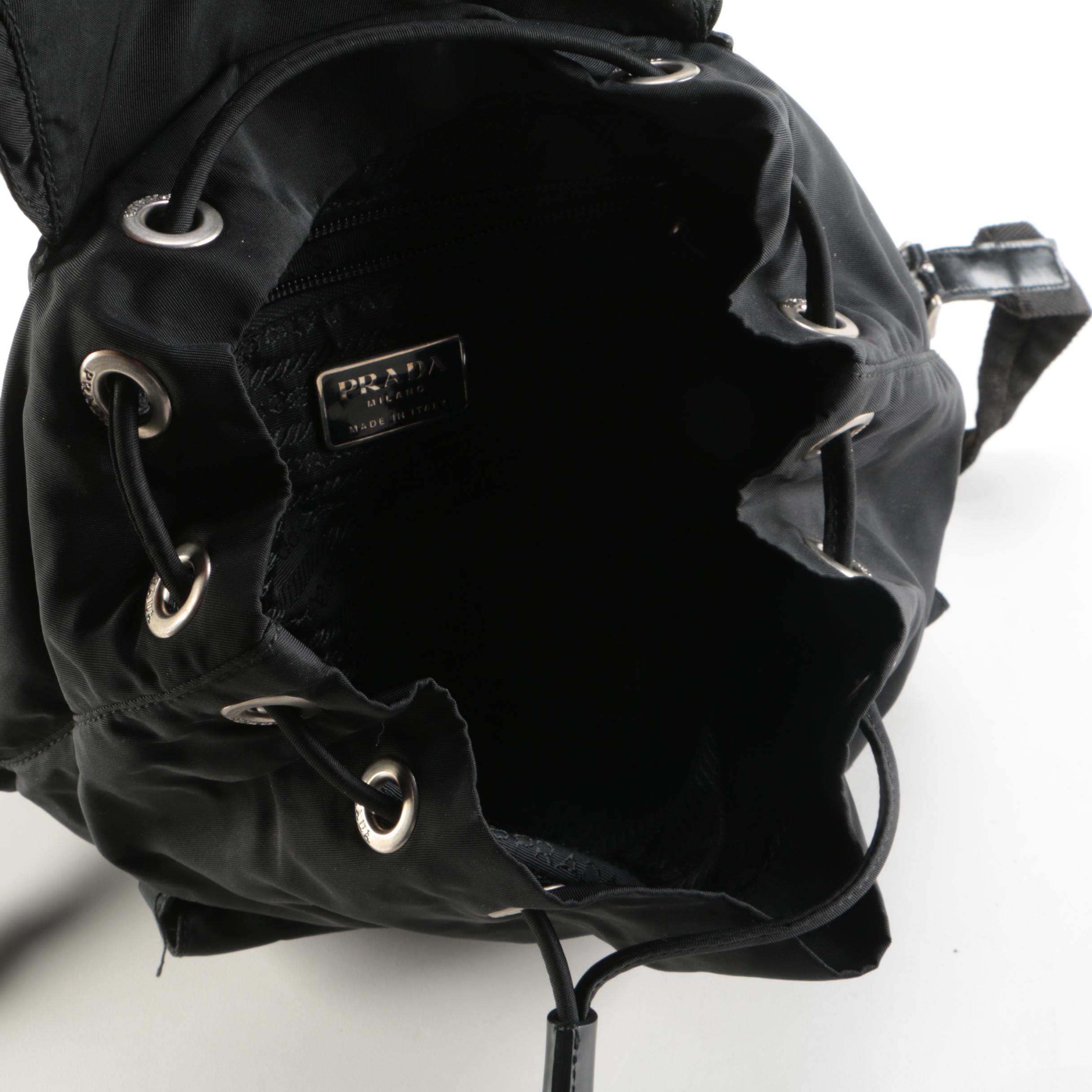 Prada Tessuto Nylon Mini Drawstring Backpack