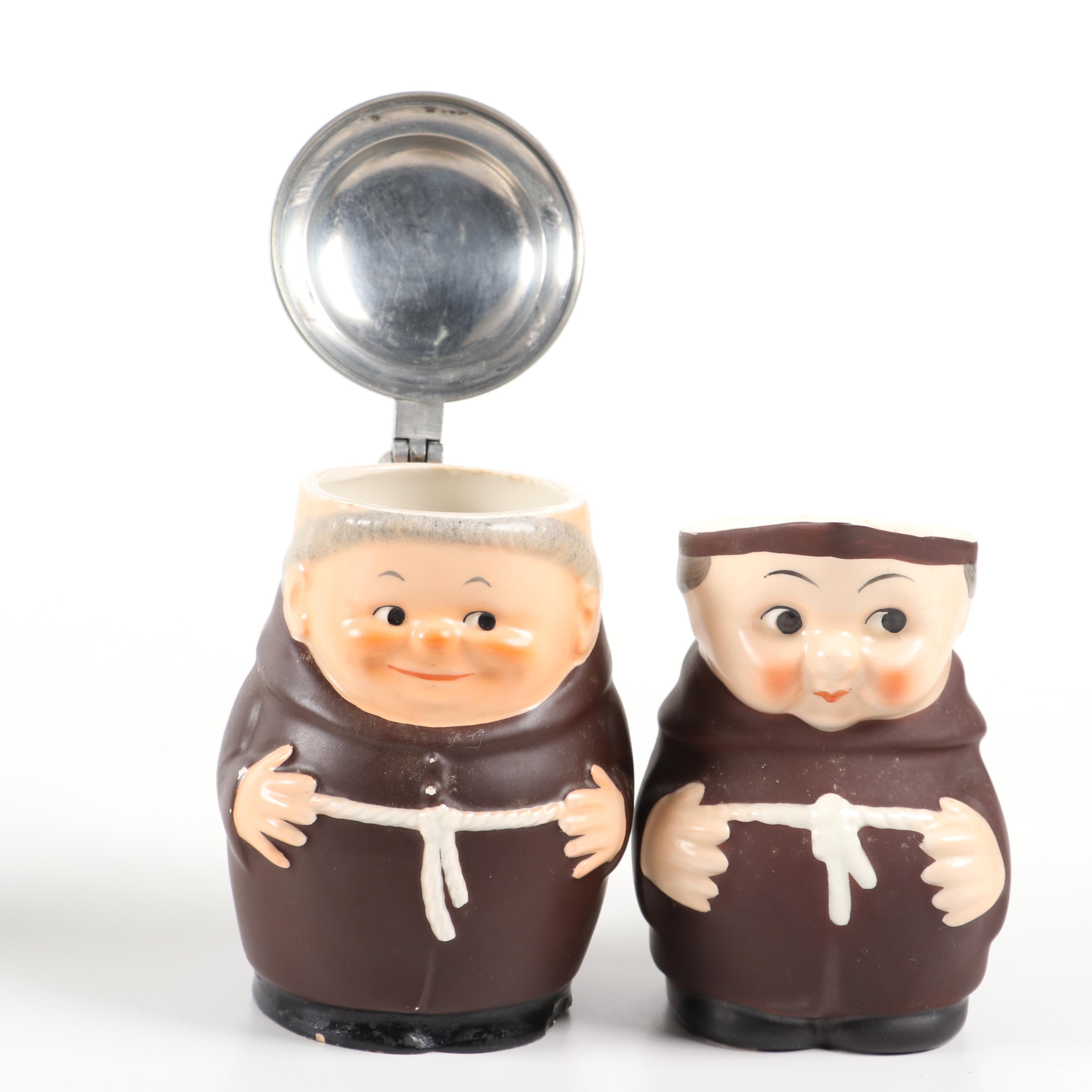 Vintage Goebel "Friar Tuck" Hummel Ceramic Serving Pieces