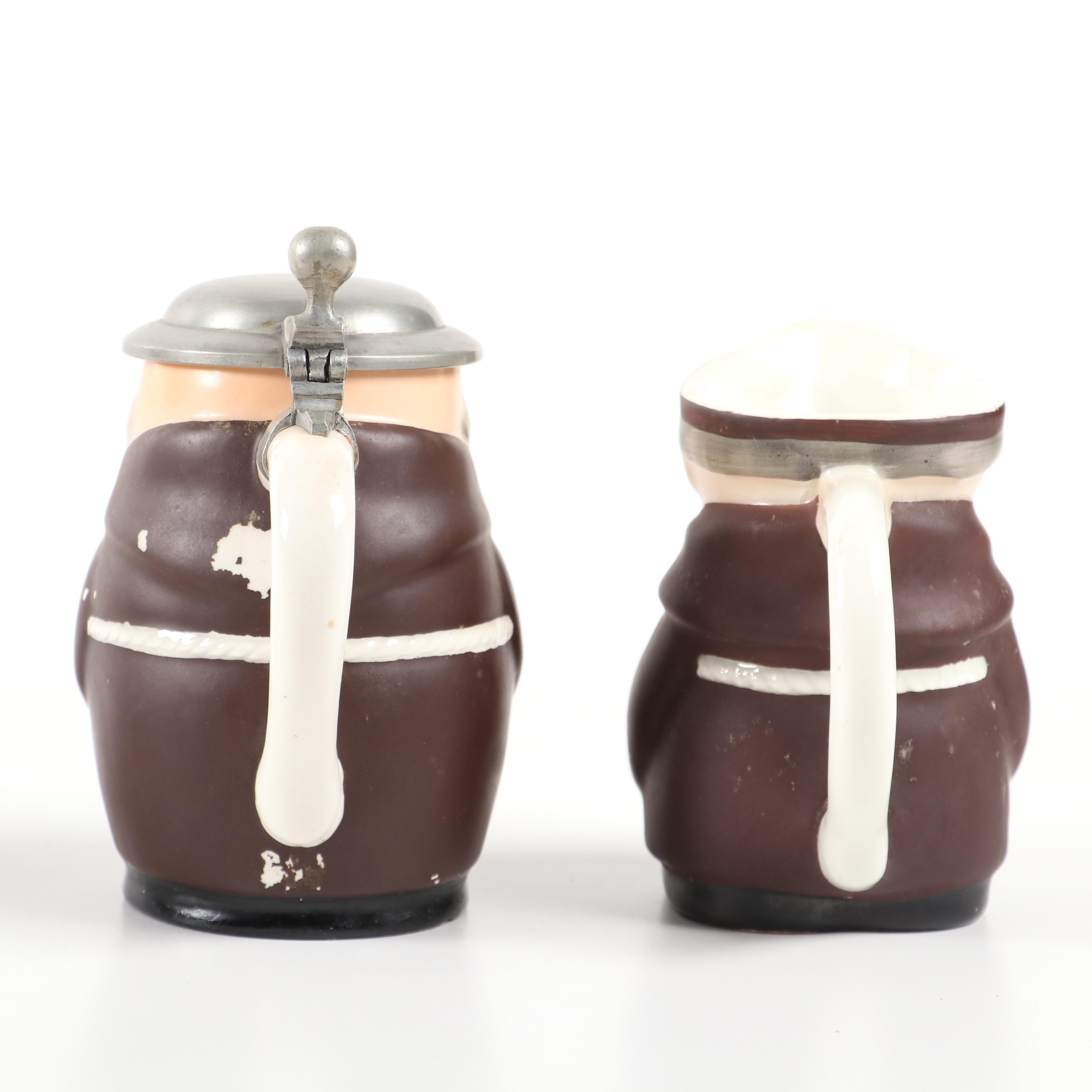 Vintage Goebel "Friar Tuck" Hummel Ceramic Serving Pieces