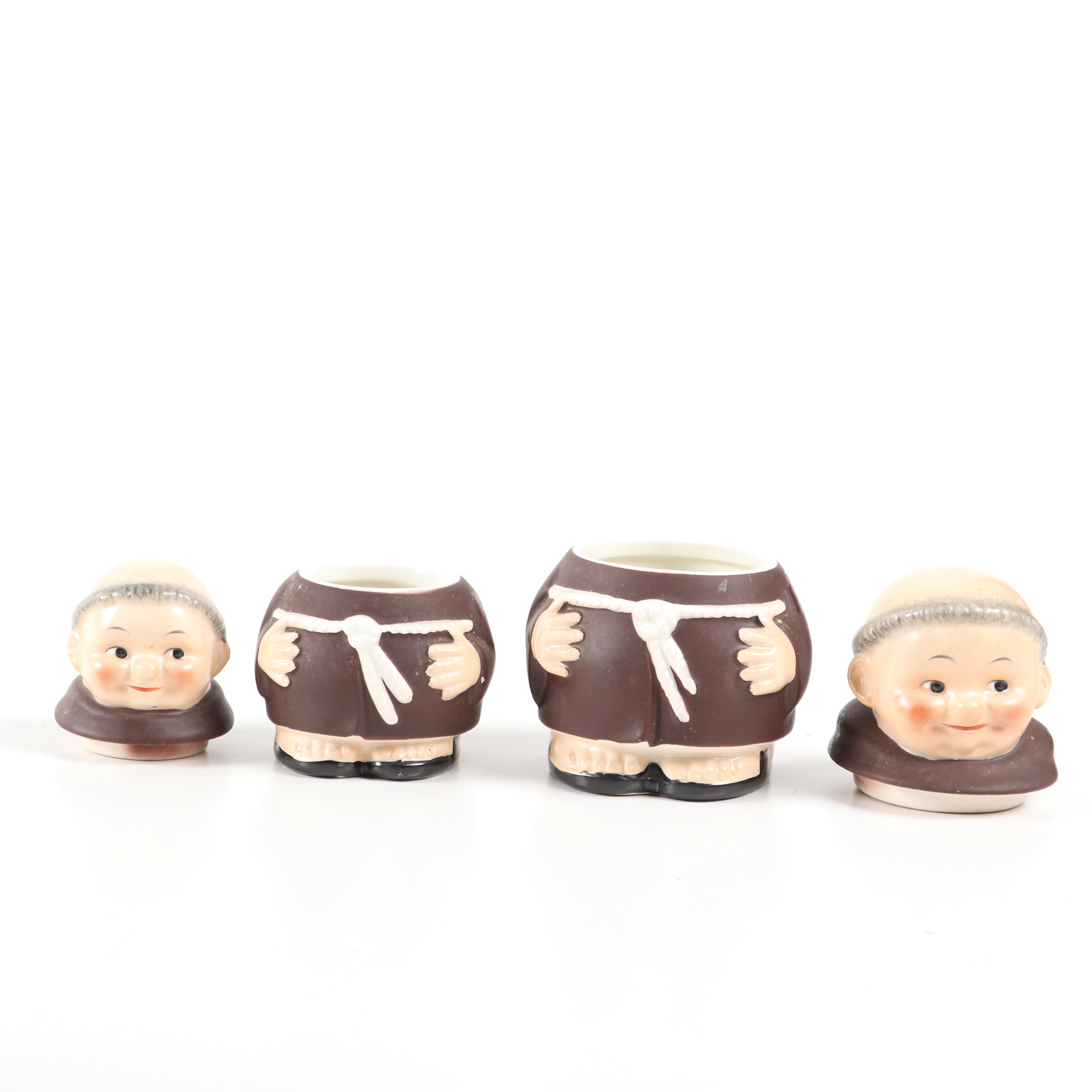 Vintage Goebel "Friar Tuck" Hummel Ceramic Serving Pieces