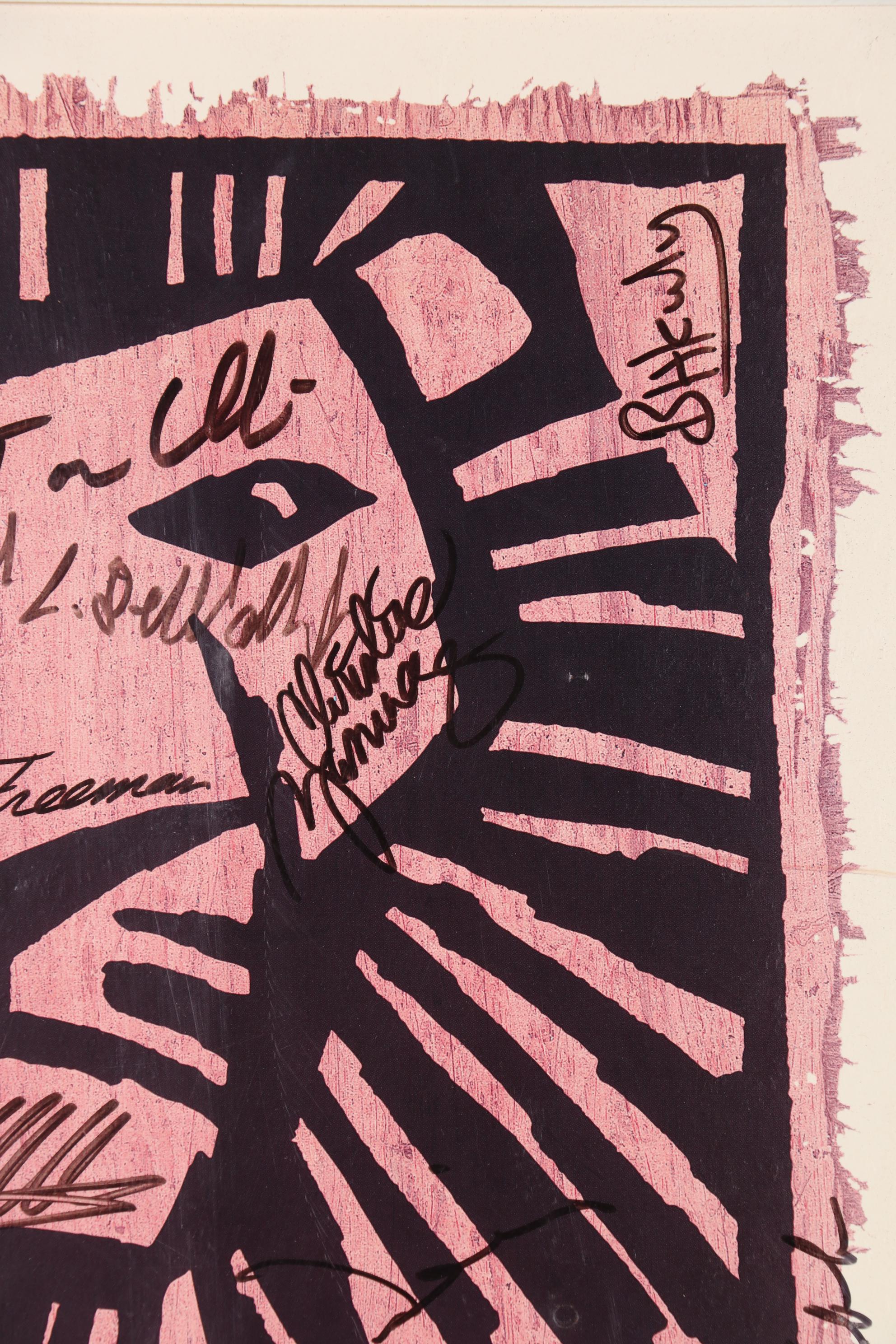 Autographed Promotional Poster for Broadway Production of "The Lion King"