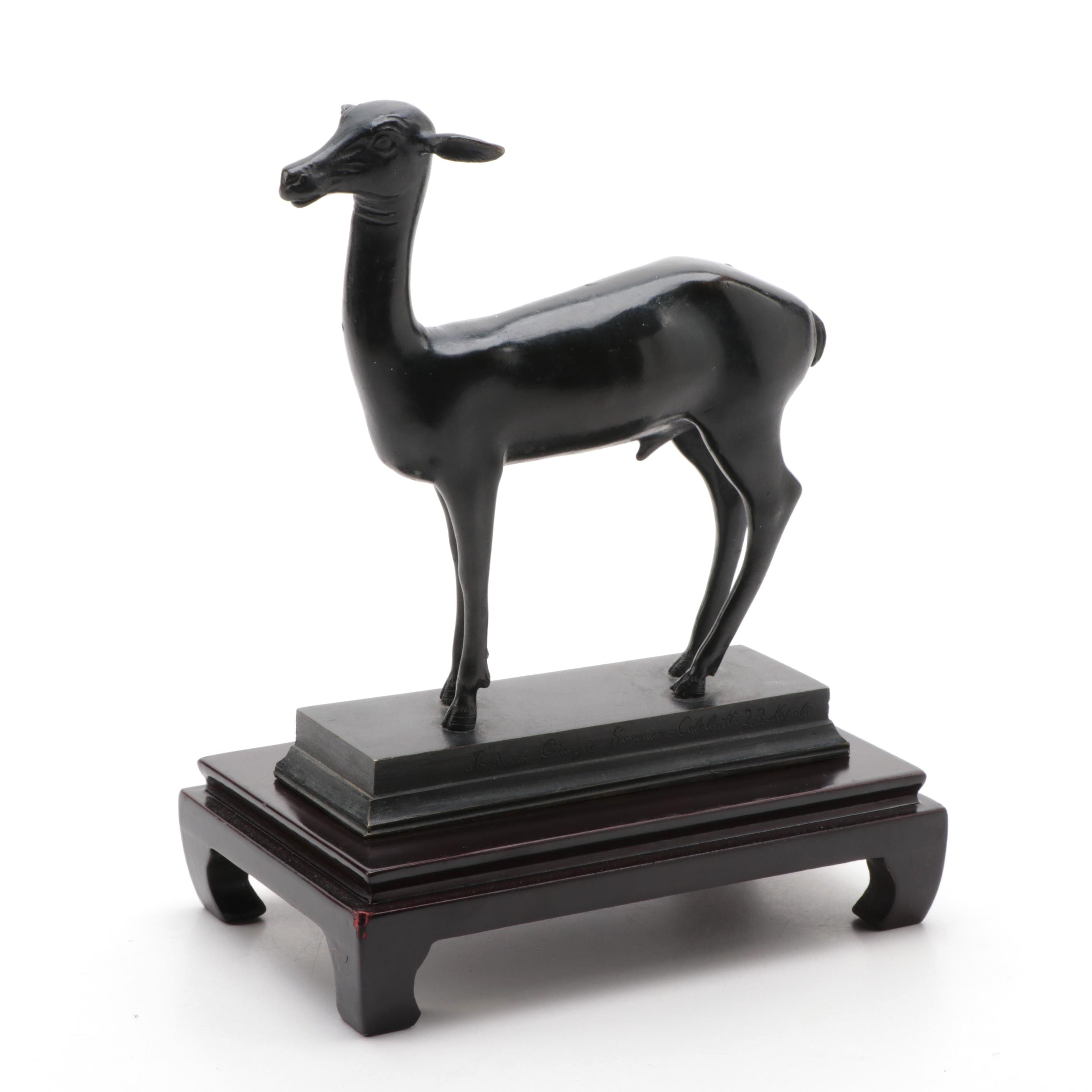 Grand Tour Bronze Figurine From the Foundry of Giorgio Sommer, Naples, Italy
