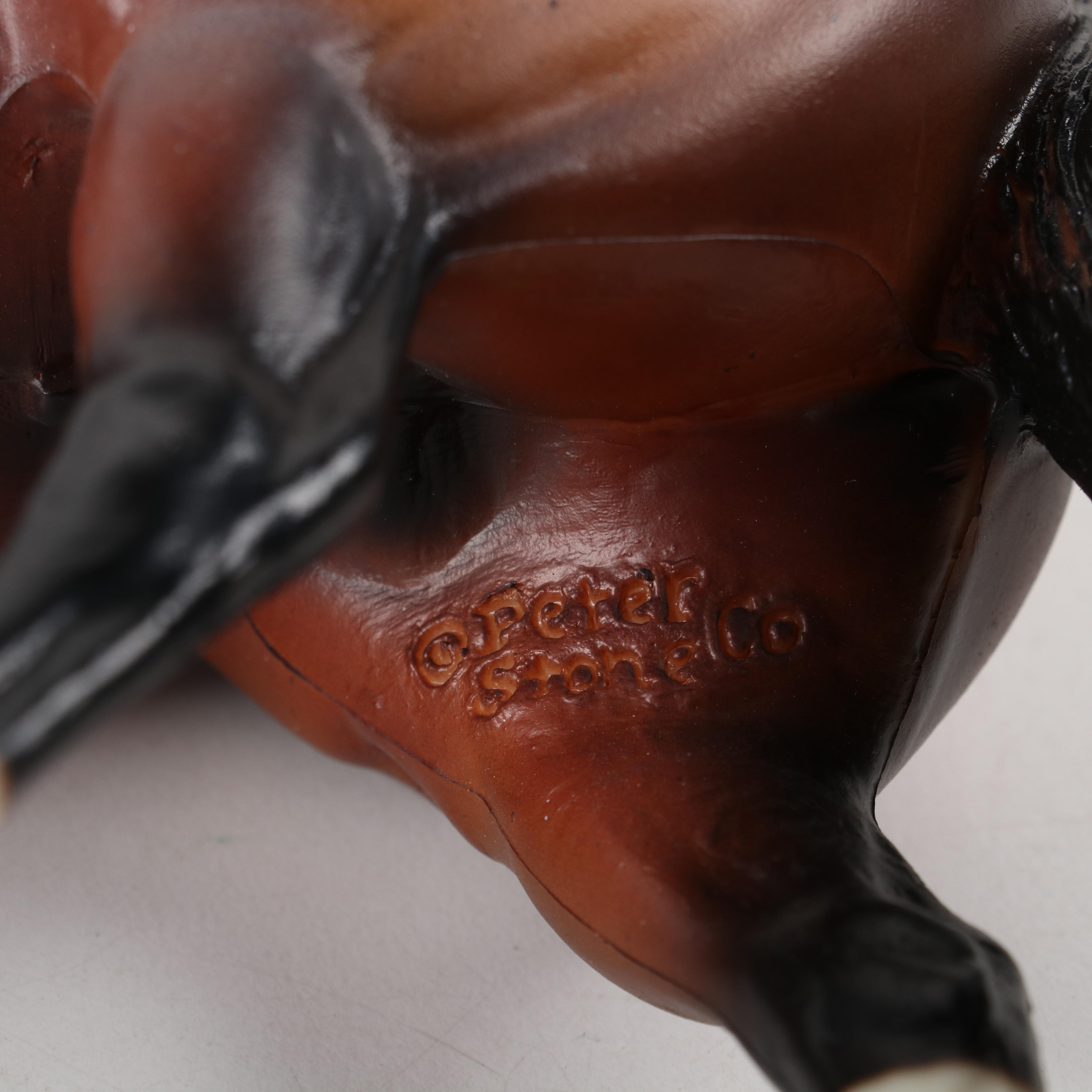 Signed Peter Stone and Other Resin Horses, Late 20th Century
