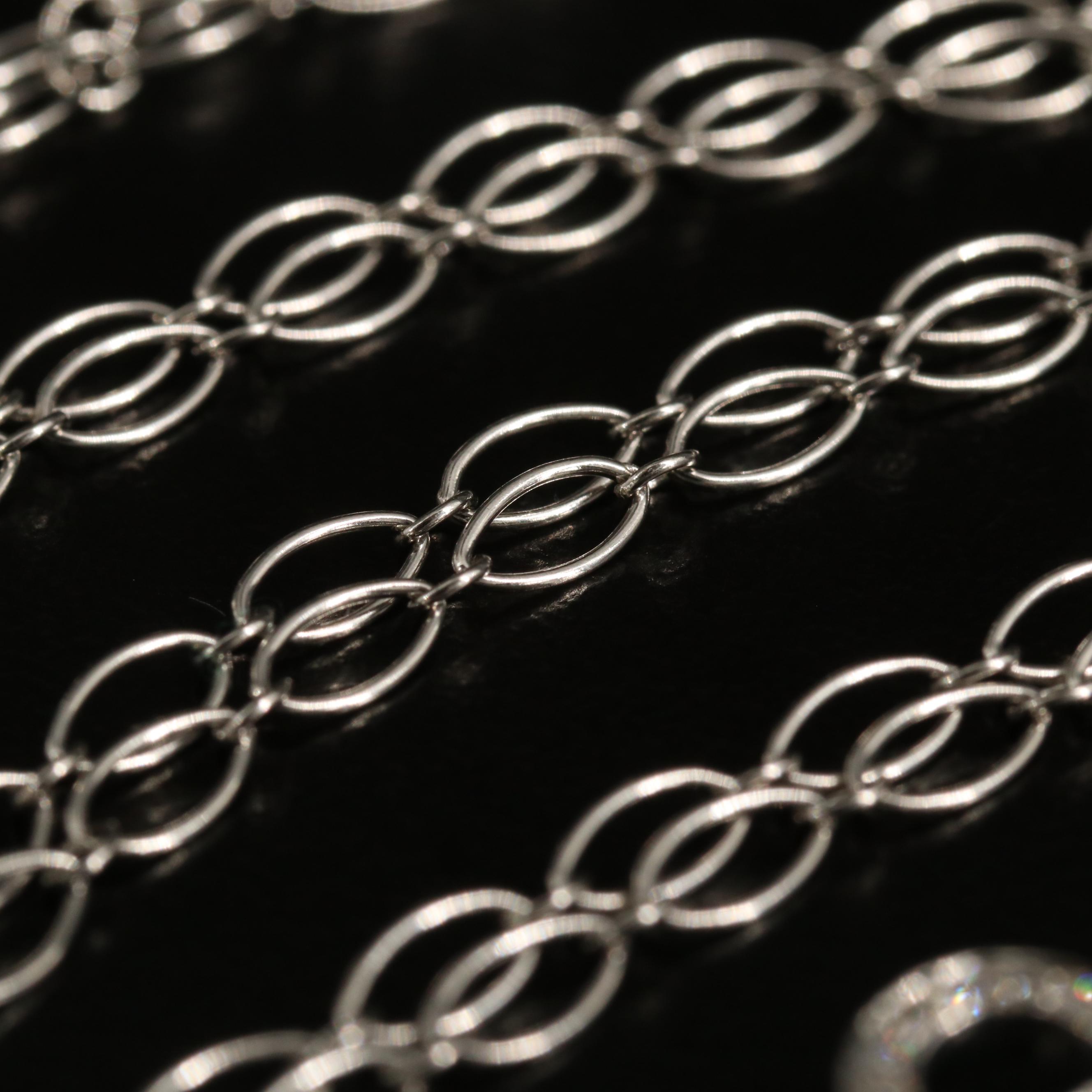 Tiffany & Co. "Crown Key" 18K Diamond Necklace