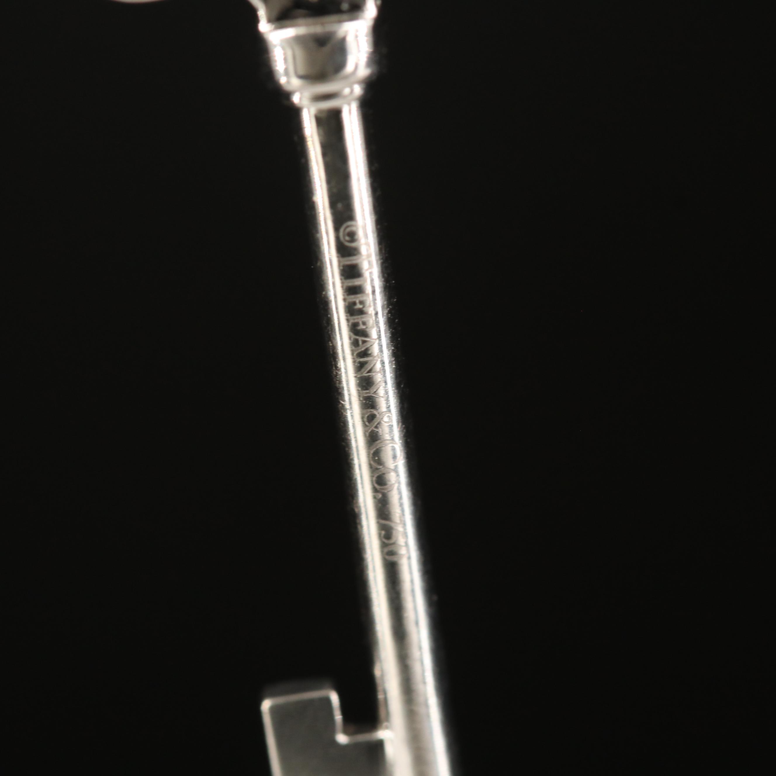 Tiffany & Co. "Crown Key" 18K Diamond Necklace