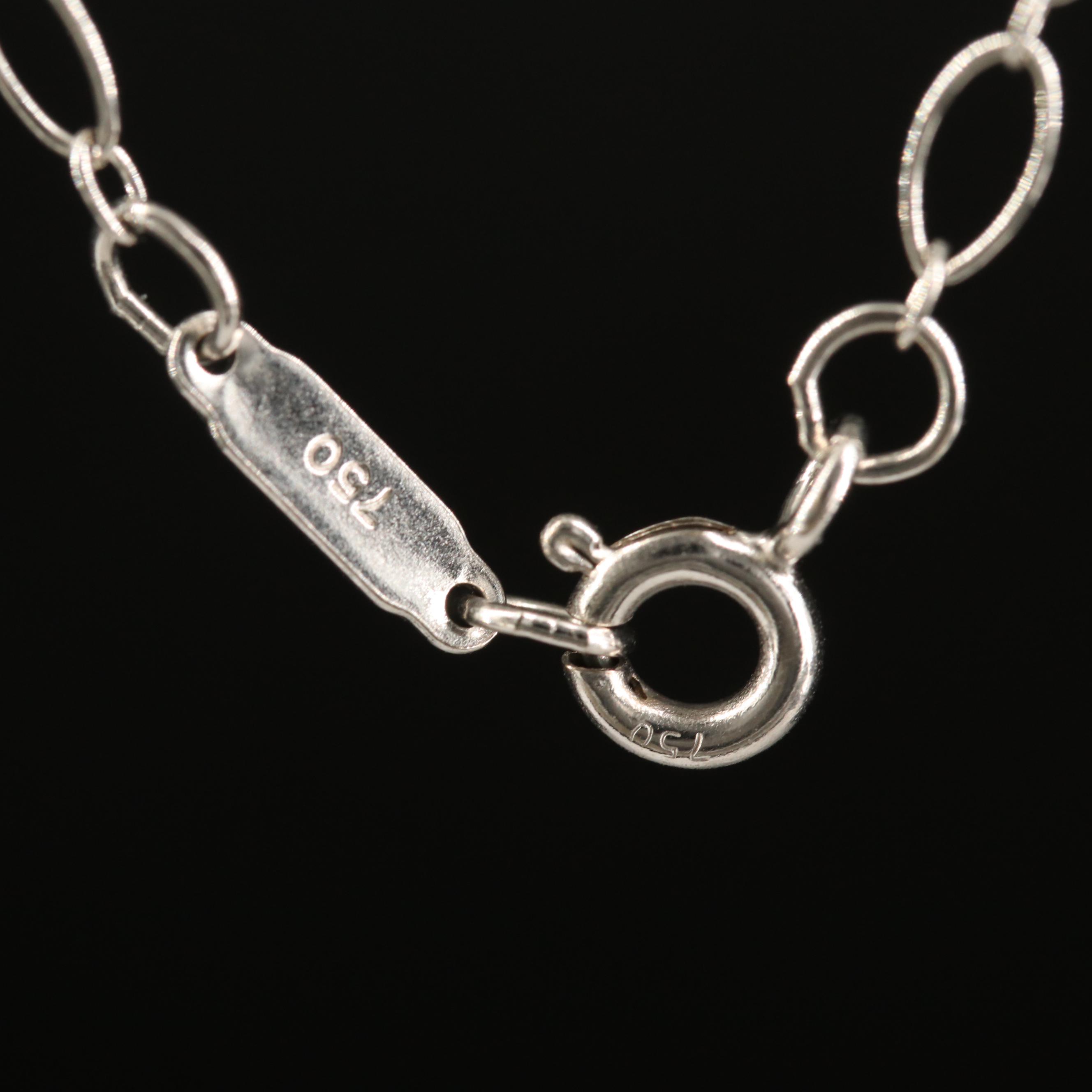 Tiffany & Co. "Crown Key" 18K Diamond Necklace