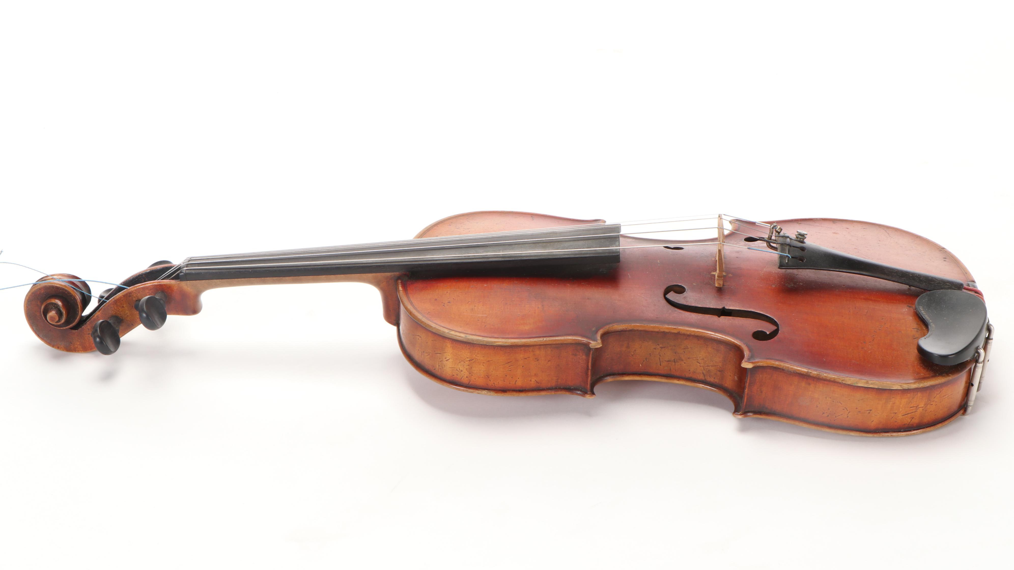 Antonius Stradivarius "Faciebat Cremona" Reproduction 4/4 Violin with Bow