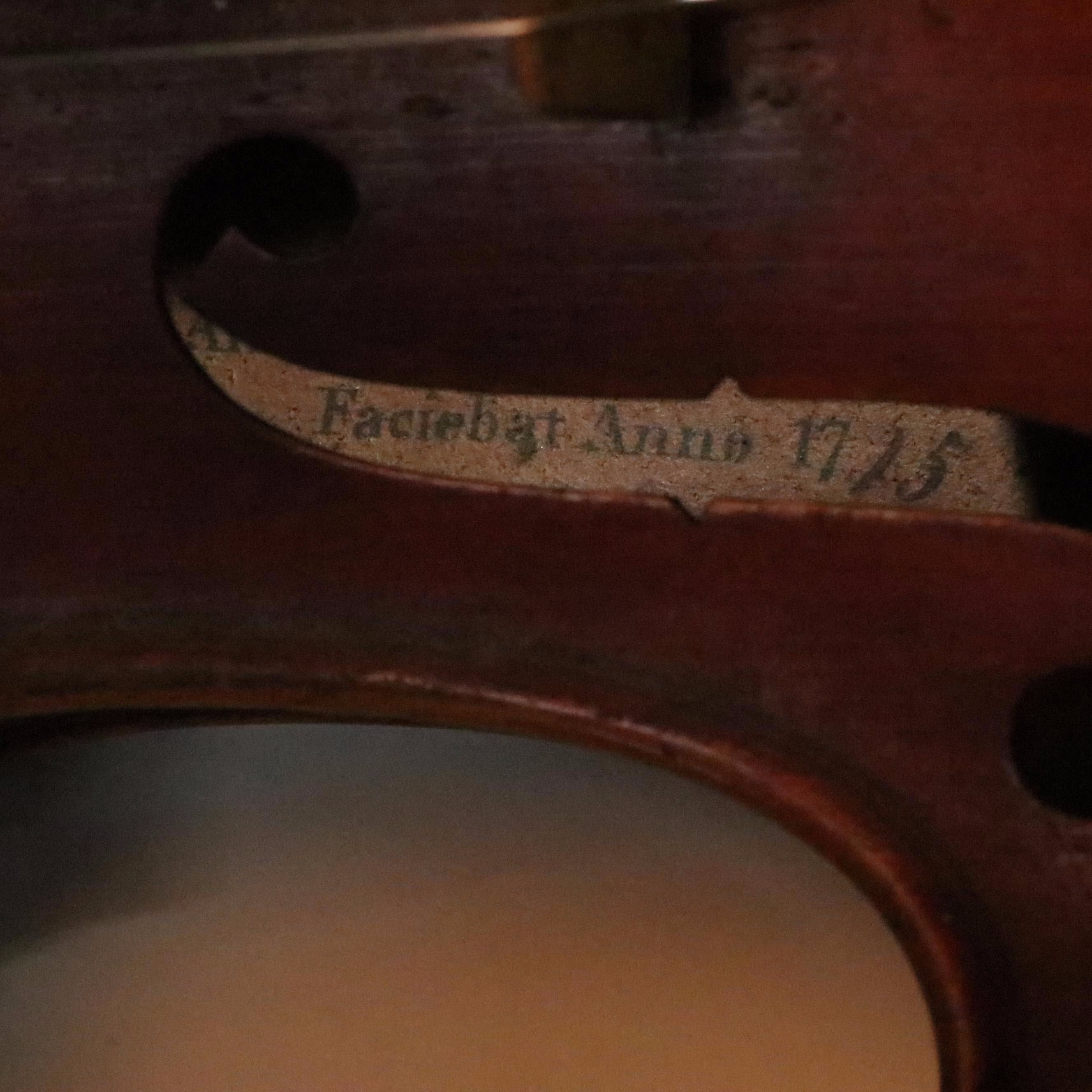 Antonius Stradivarius "Faciebat Cremona" Reproduction 4/4 Violin with Bow