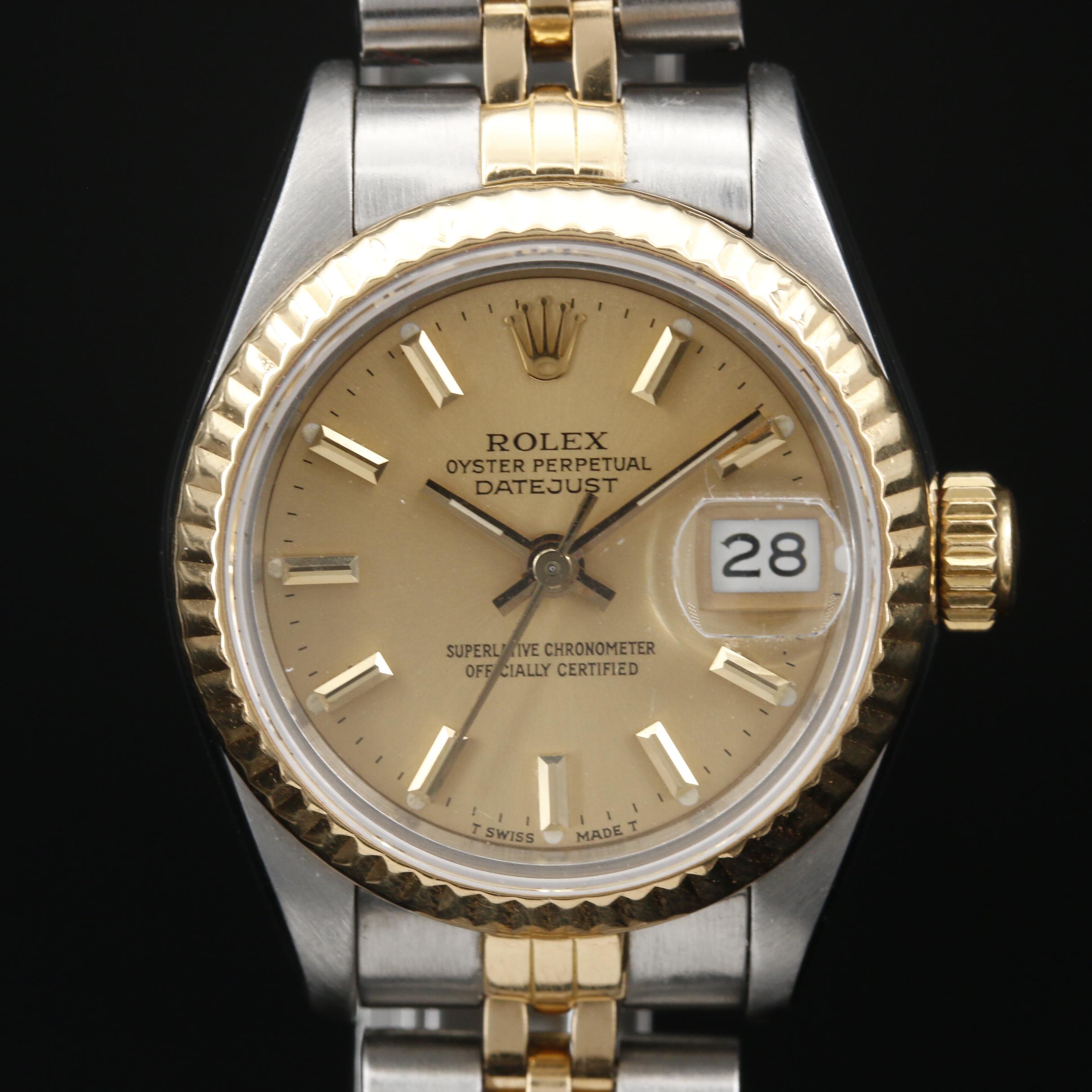 1984 Rolex Datejust 18K Gold and Stainless Steel Automatic Watch