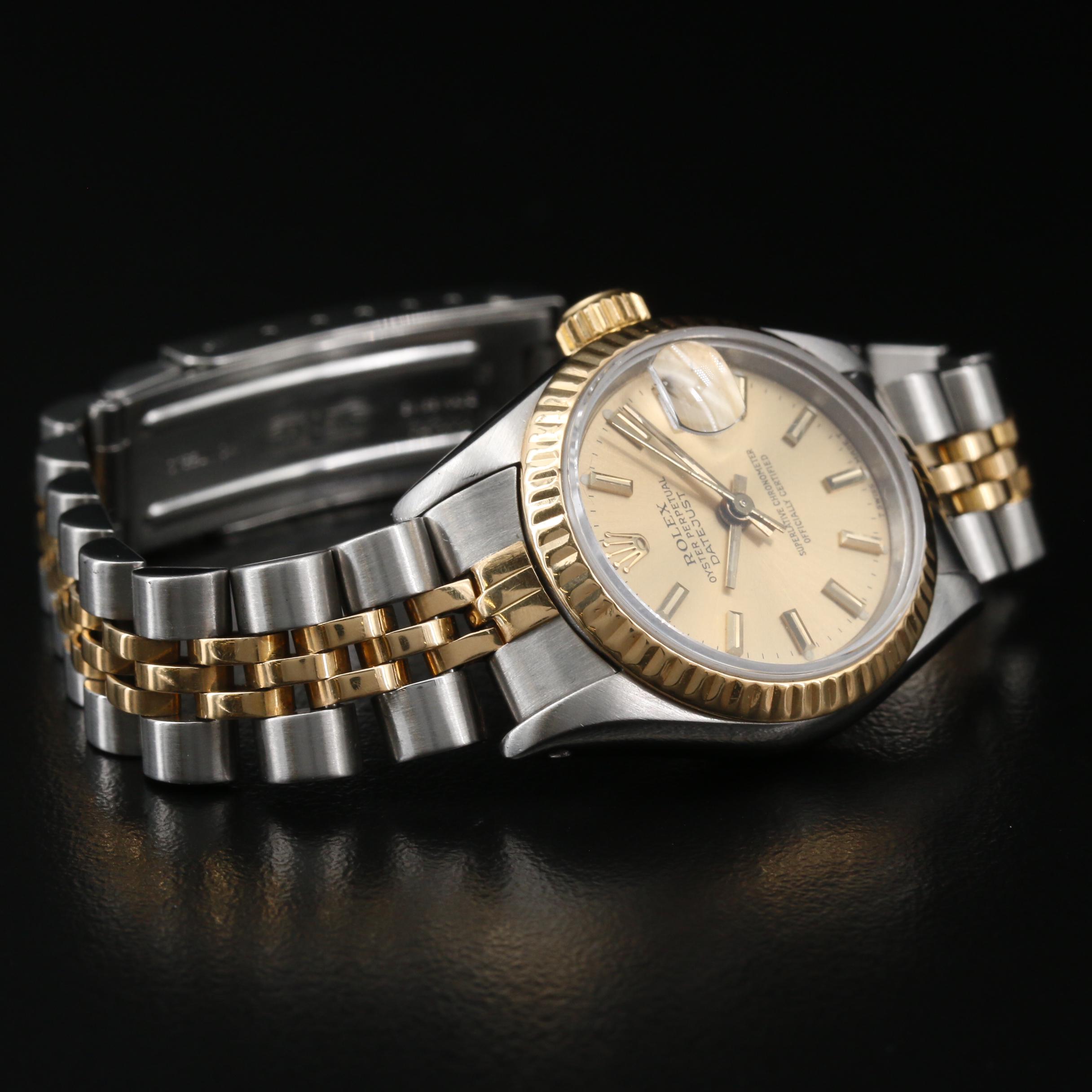 1984 Rolex Datejust 18K Gold and Stainless Steel Automatic Watch
