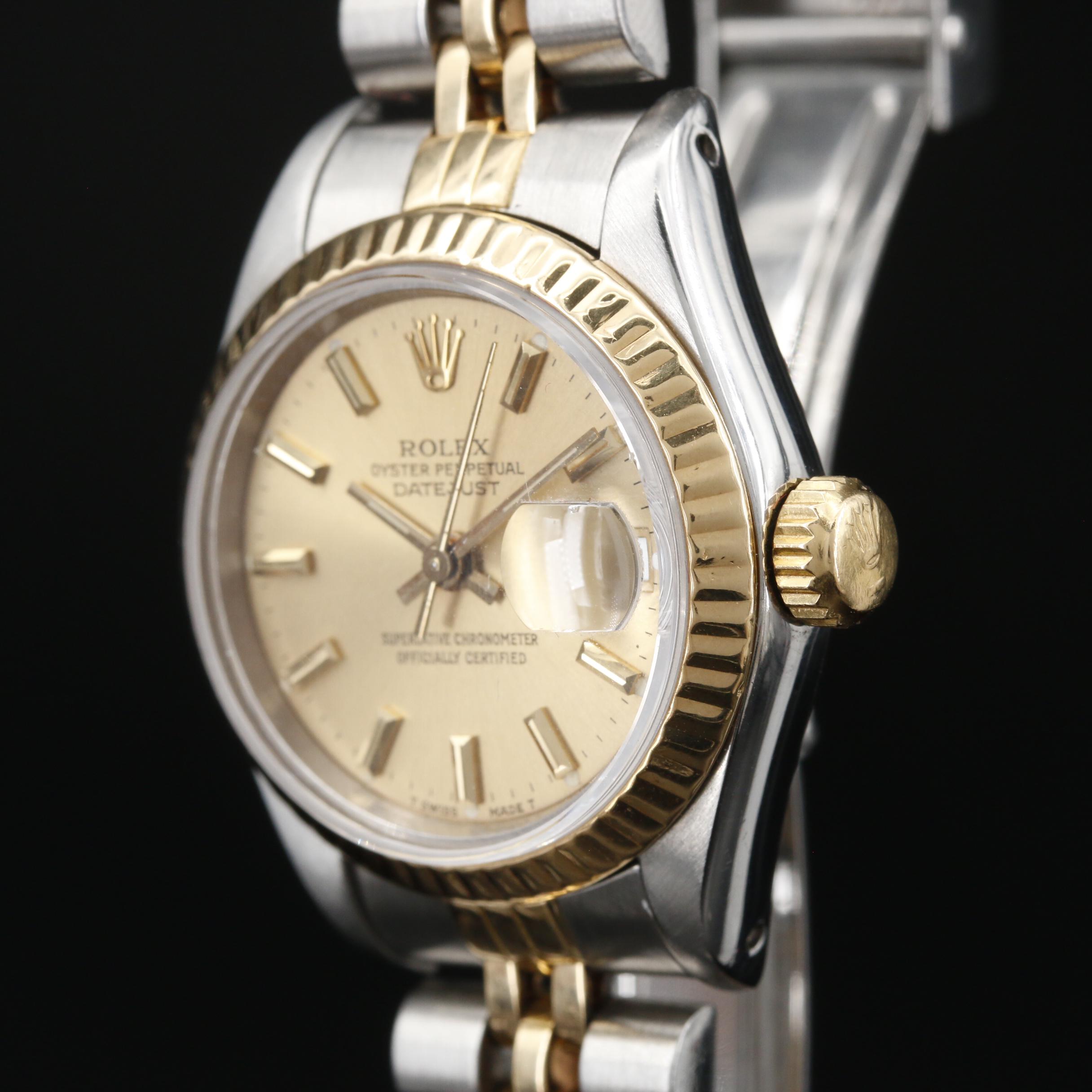 1984 Rolex Datejust 18K Gold and Stainless Steel Automatic Watch