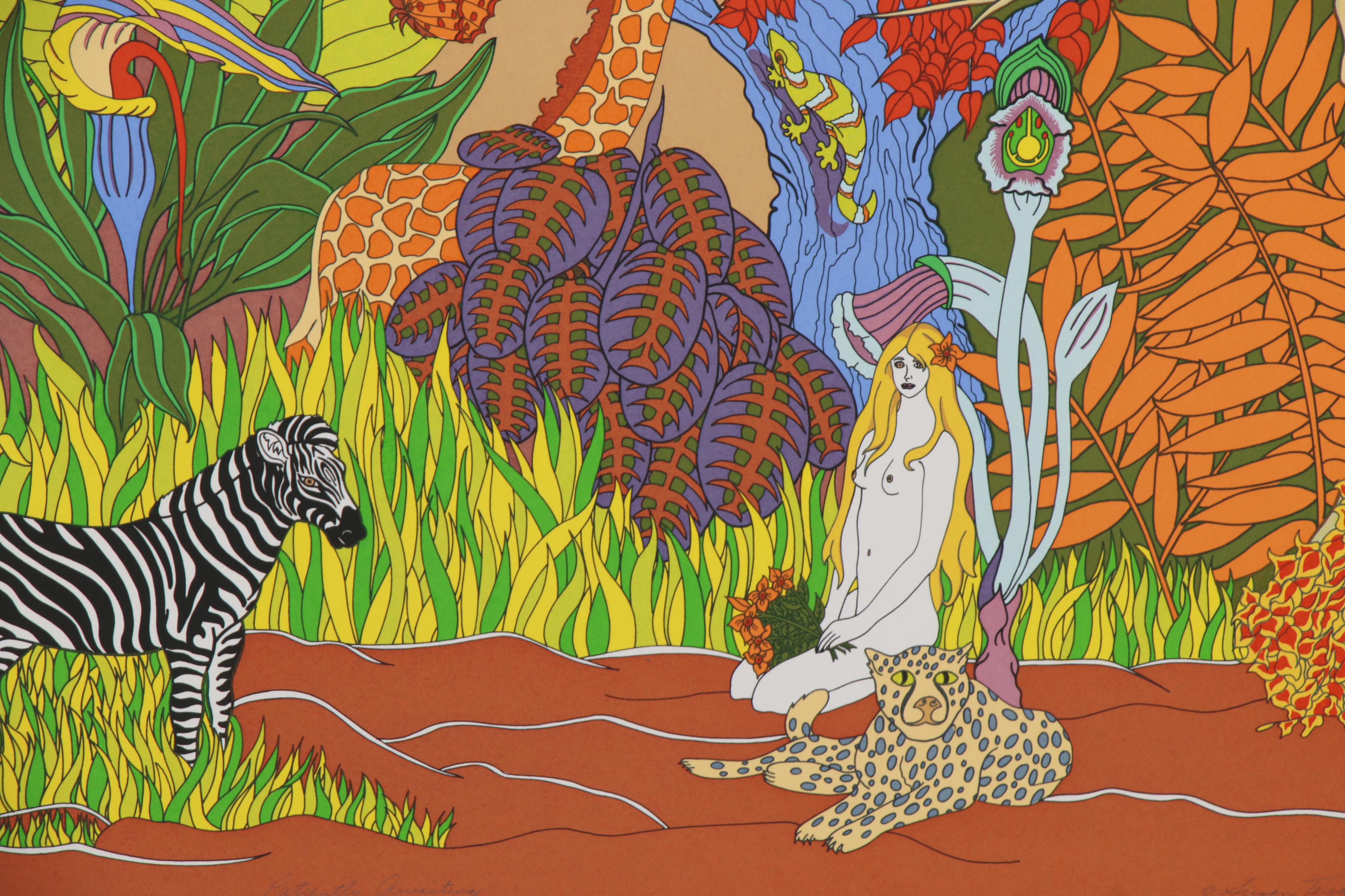 Susan Tereba Serigraph "Patiently Waiting," 1979