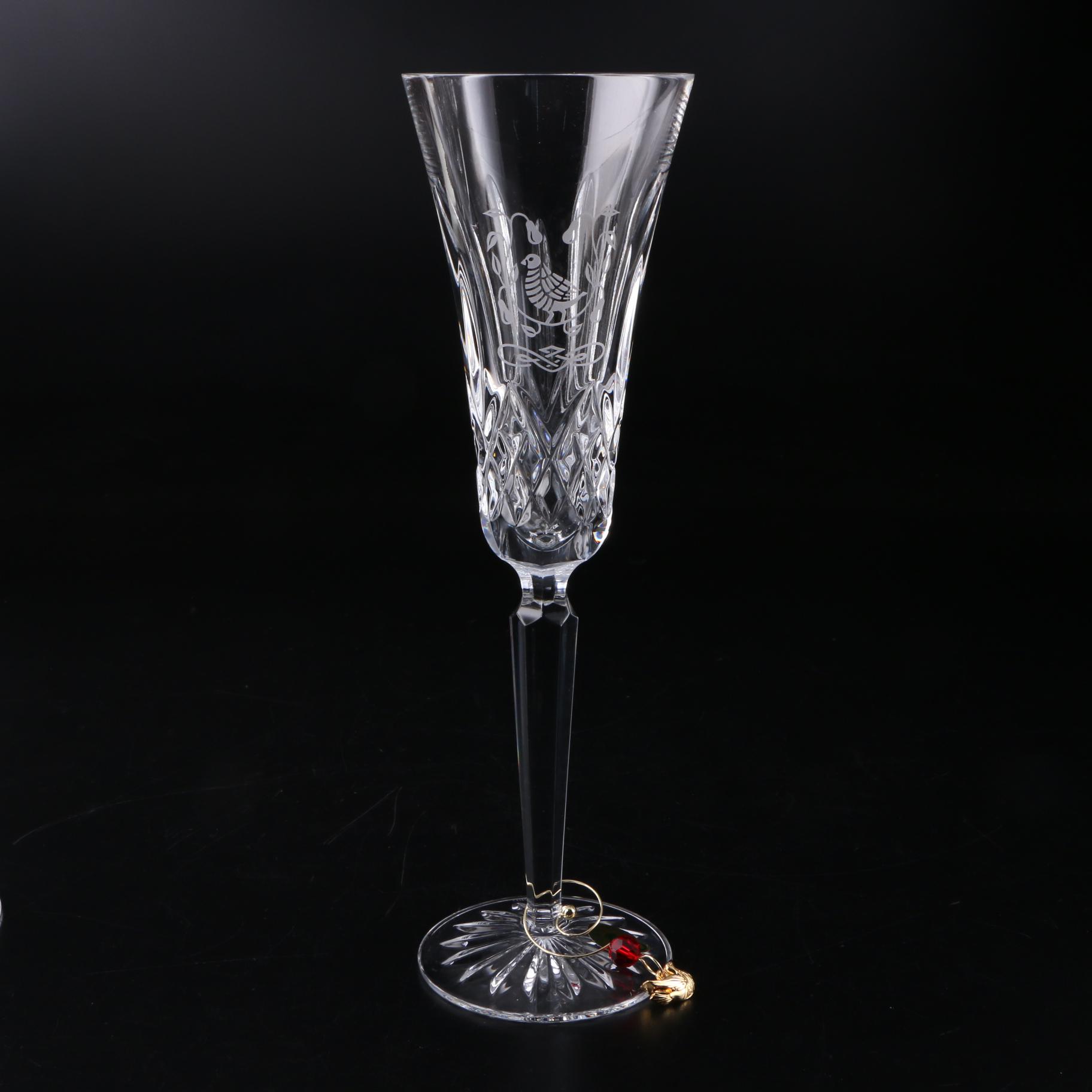 Waterford Crystal "Lismore 12 Days of Christmas" Flutes, 2015–2018
